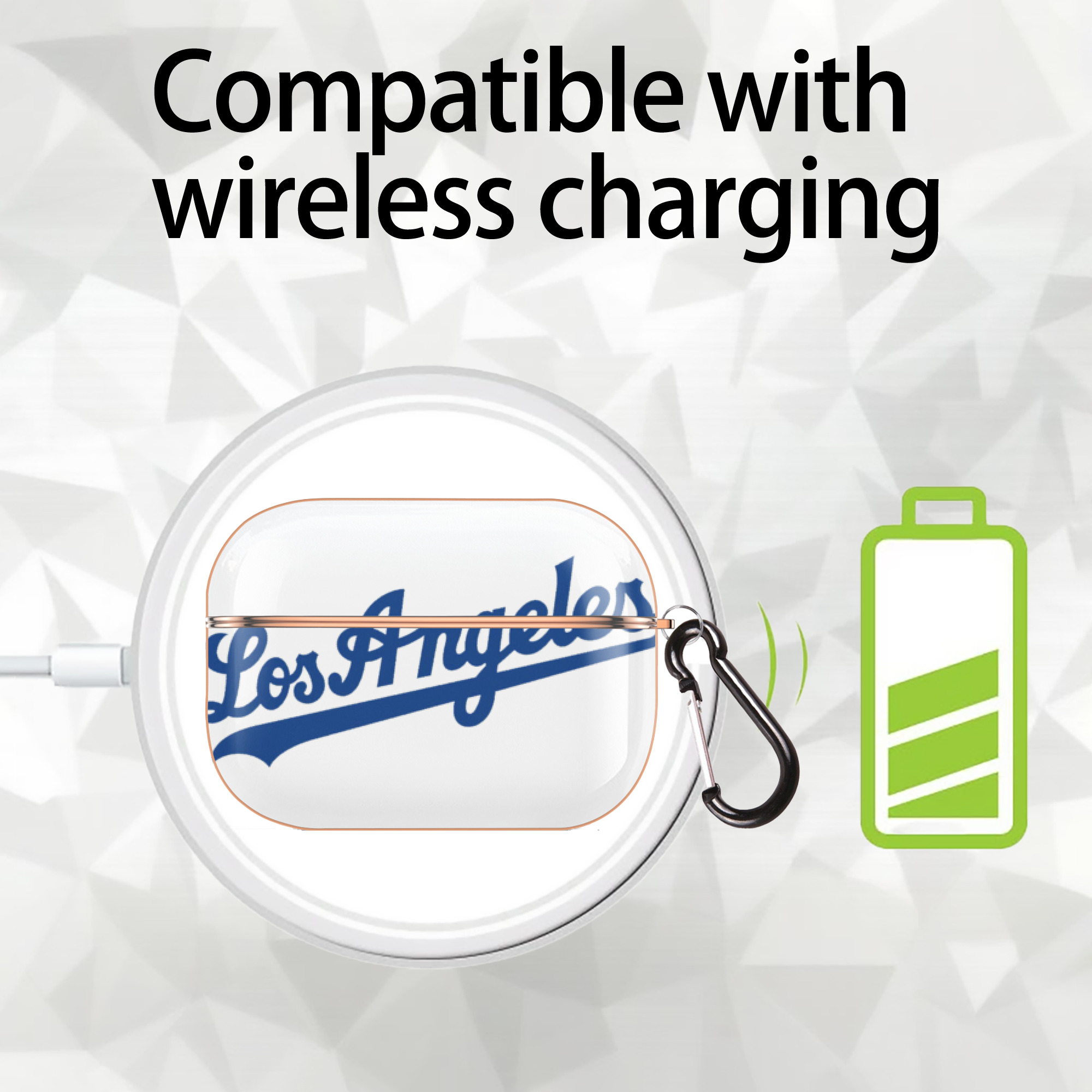  AirPods Pro Protective Case Rose Gold, Flexible PC Material, Precise Fit, Anti-Slip Cover, Full Protection, Fingerprint Resistant, Washable With Keychain