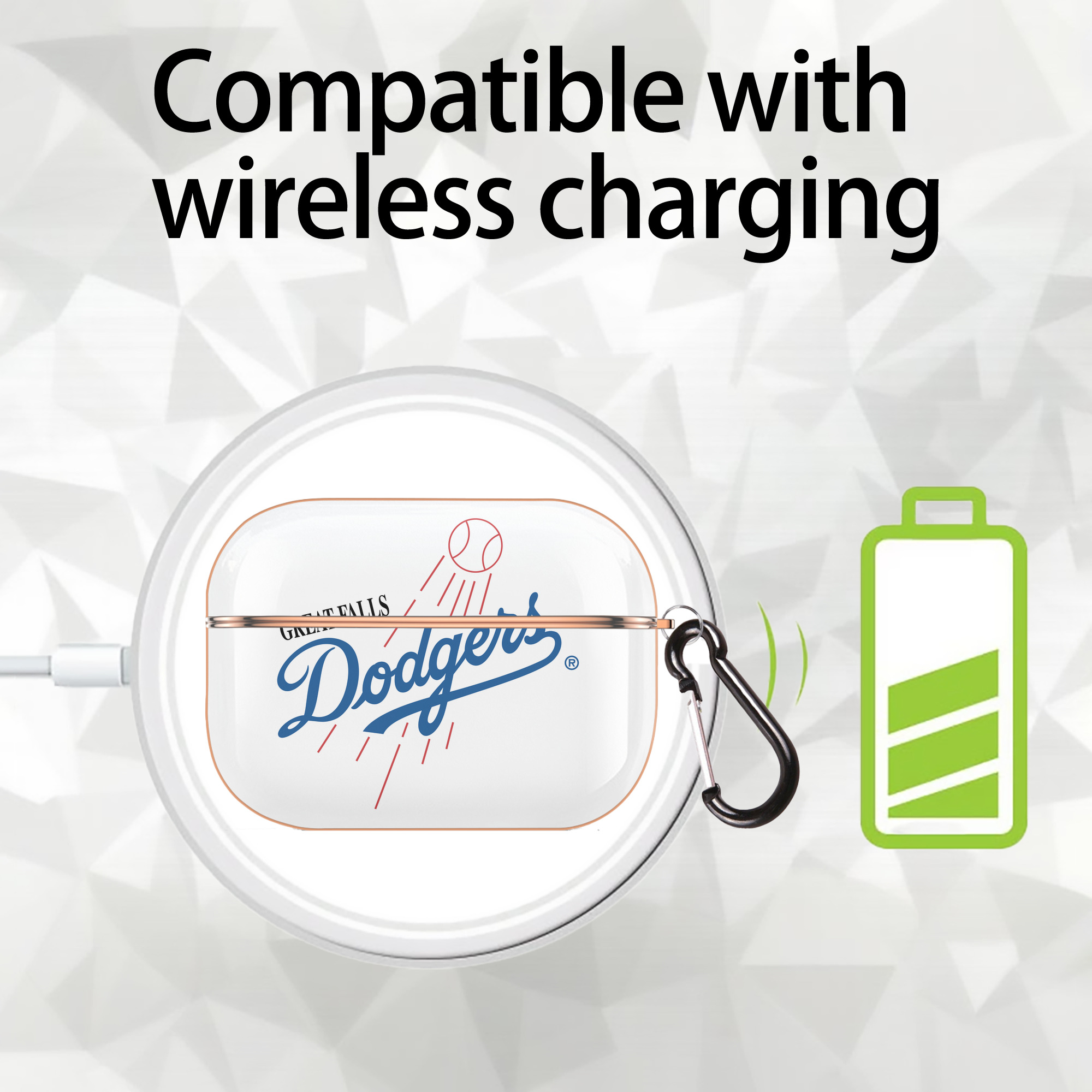  AirPods Pro Protective Case Rose Gold, Flexible PC Material, Precise Fit, Anti-Slip Cover, Full Protection, Fingerprint Resistant, Washable With Keychain