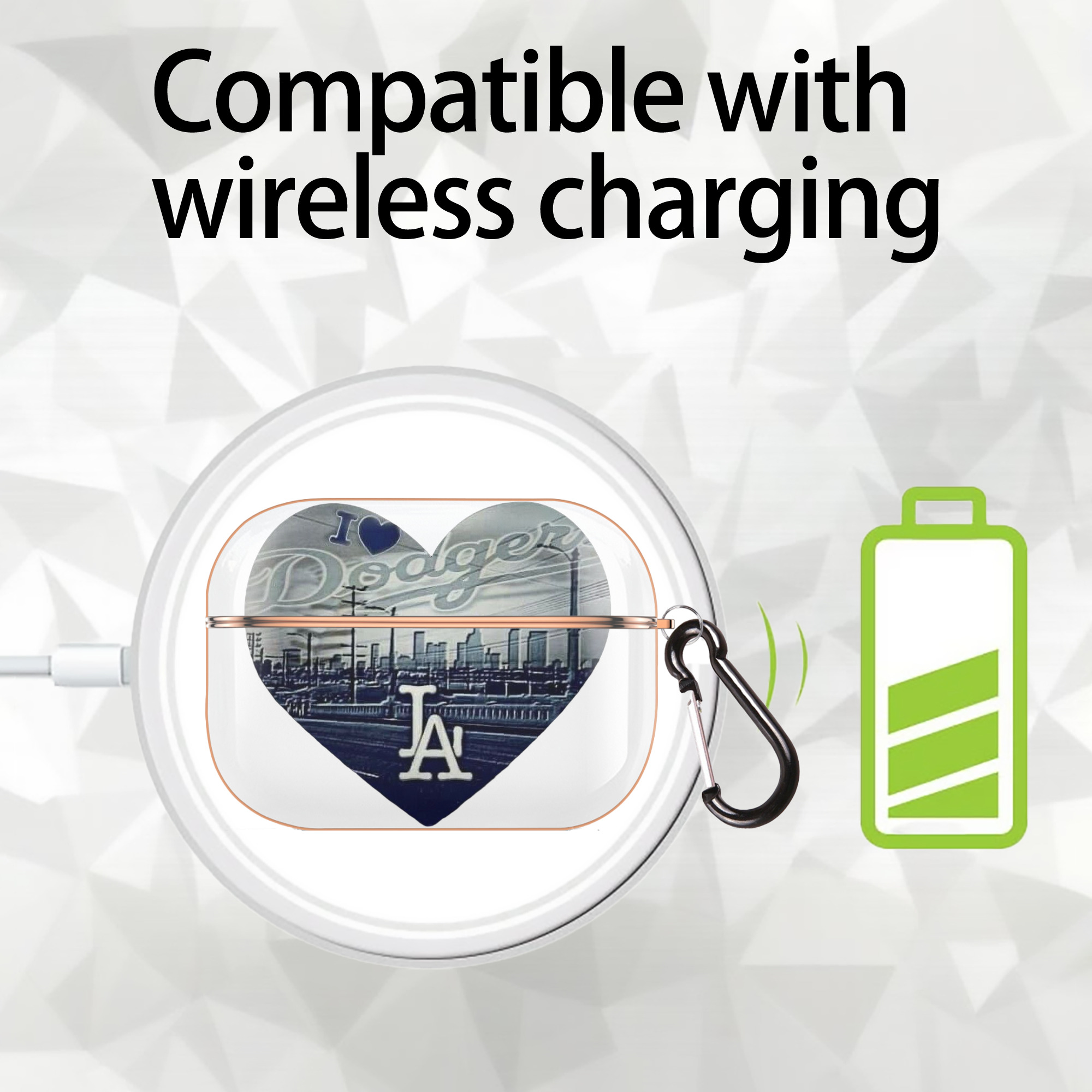  AirPods Pro Protective Case Rose Gold, Flexible PC Material, Precise Fit, Anti-Slip Cover, Full Protection, Fingerprint Resistant, Washable With Keychain