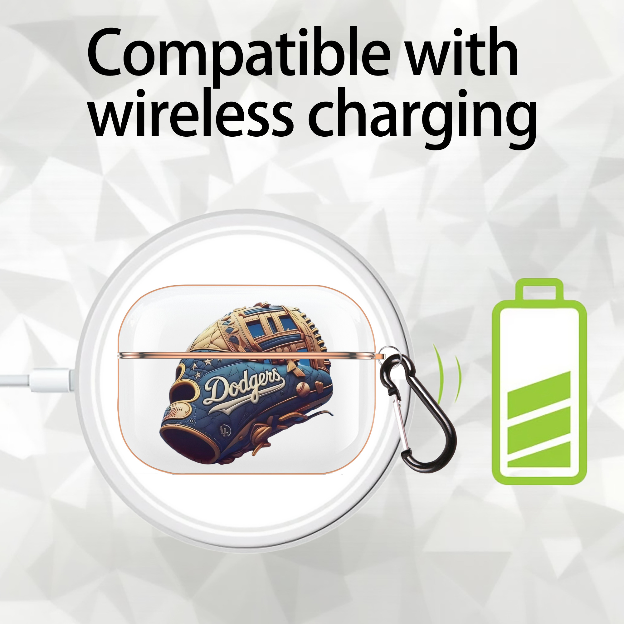  AirPods Pro Protective Case Rose Gold, Flexible PC Material, Precise Fit, Anti-Slip Cover, Full Protection, Fingerprint Resistant, Washable With Keychain