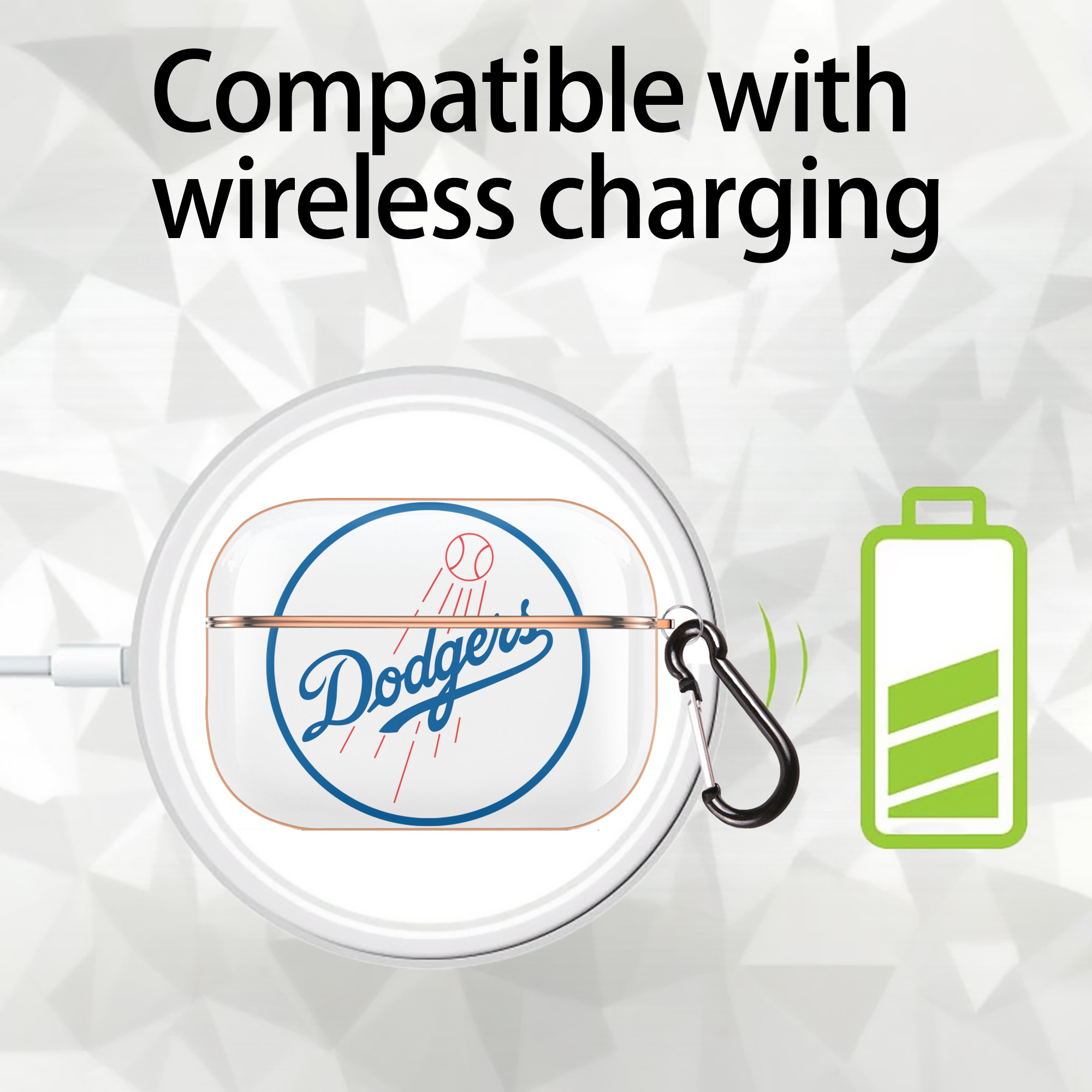  AirPods Pro Protective Case Rose Gold, Flexible PC Material, Precise Fit, Anti-Slip Cover, Full Protection, Fingerprint Resistant, Washable With Keychain