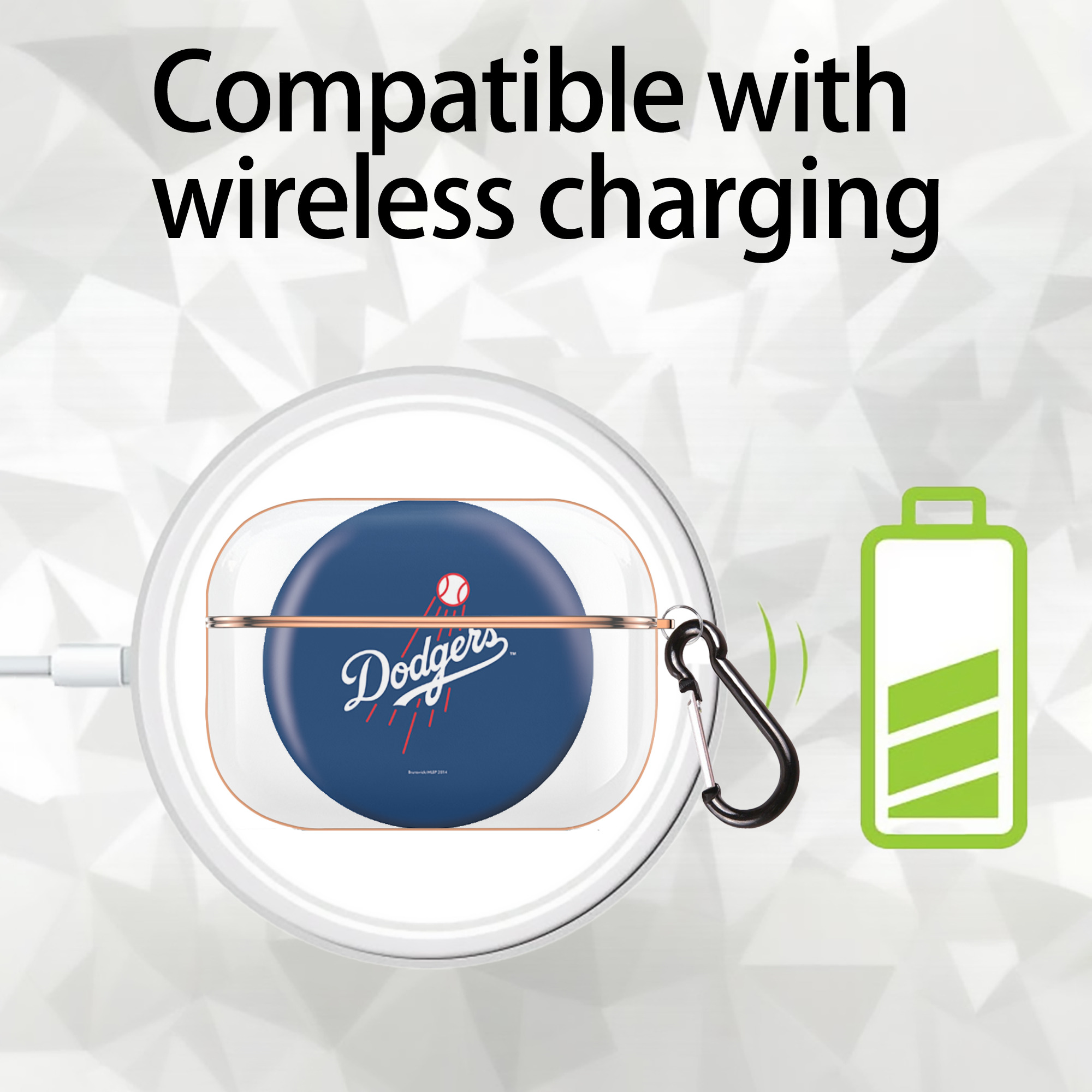  AirPods Pro Protective Case Rose Gold, Flexible PC Material, Precise Fit, Anti-Slip Cover, Full Protection, Fingerprint Resistant, Washable With Keychain