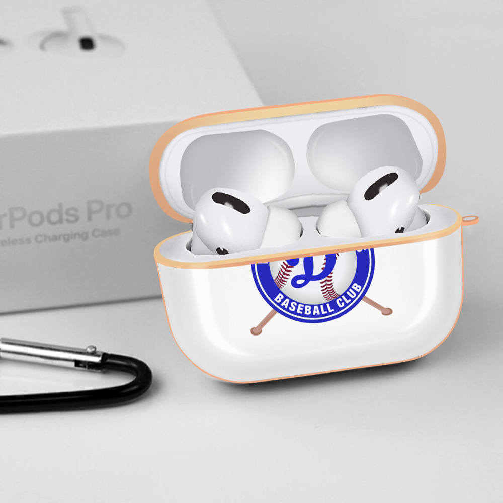  AirPods Pro Protective Case Rose Gold, Flexible PC Material, Precise Fit, Anti-Slip Cover, Full Protection, Fingerprint Resistant, Washable With Keychain