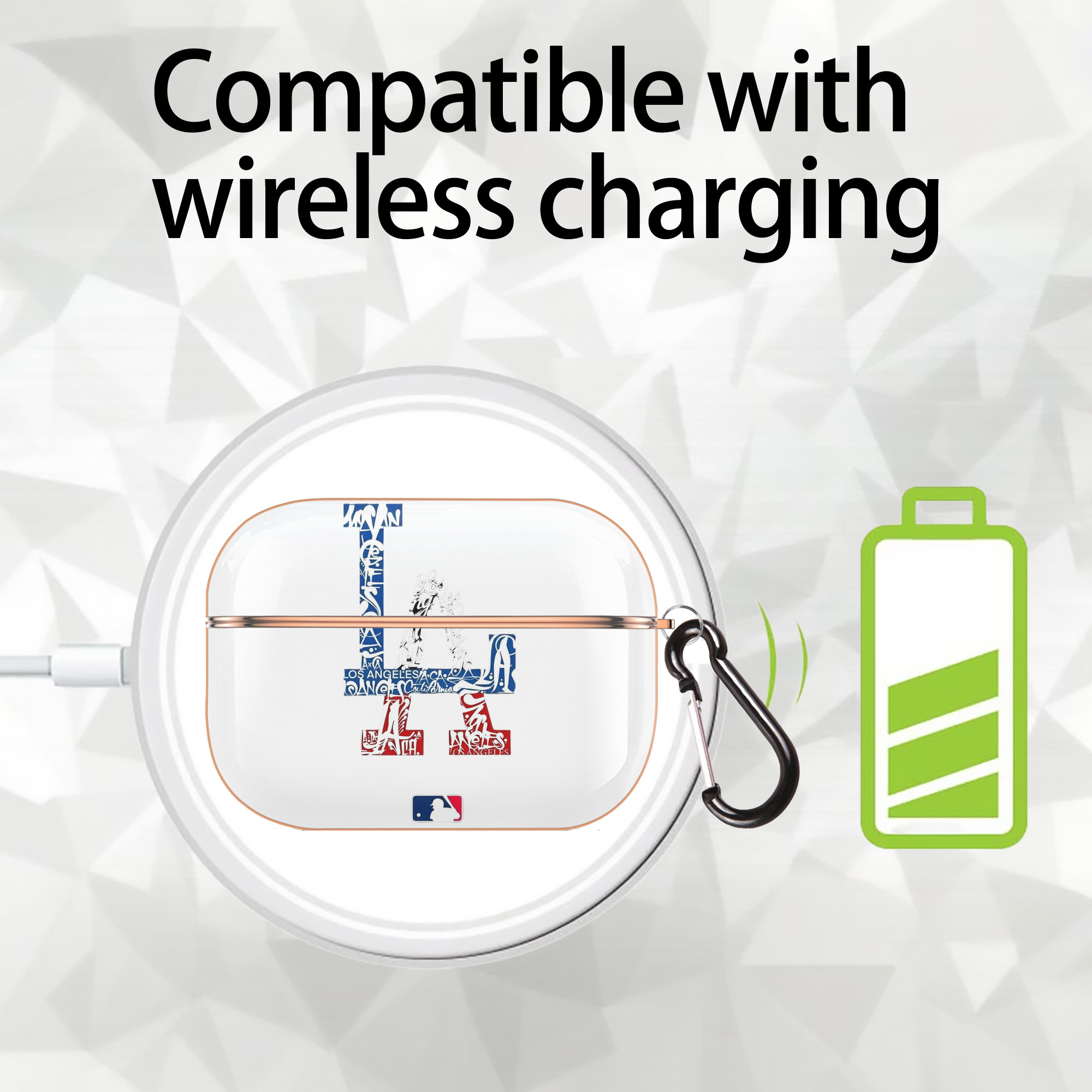  AirPods Pro Protective Case Rose Gold, Flexible PC Material, Precise Fit, Anti-Slip Cover, Full Protection, Fingerprint Resistant, Washable With Keychain