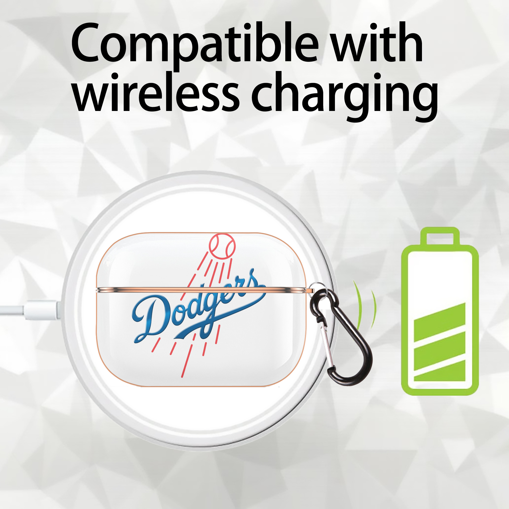  AirPods Pro Protective Case Rose Gold, Flexible PC Material, Precise Fit, Anti-Slip Cover, Full Protection, Fingerprint Resistant, Washable With Keychain