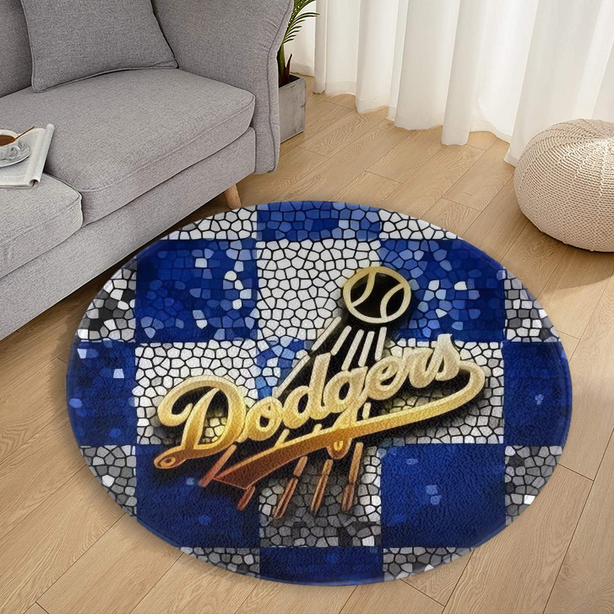  Round Floor Mat – Soft Flannel & High-Density Sponge Core – Non-Slip Dot Backing – Durable Stitched Edges – Quick-Dry & Breathable – Perfect For Home, Bathroom & Living Room