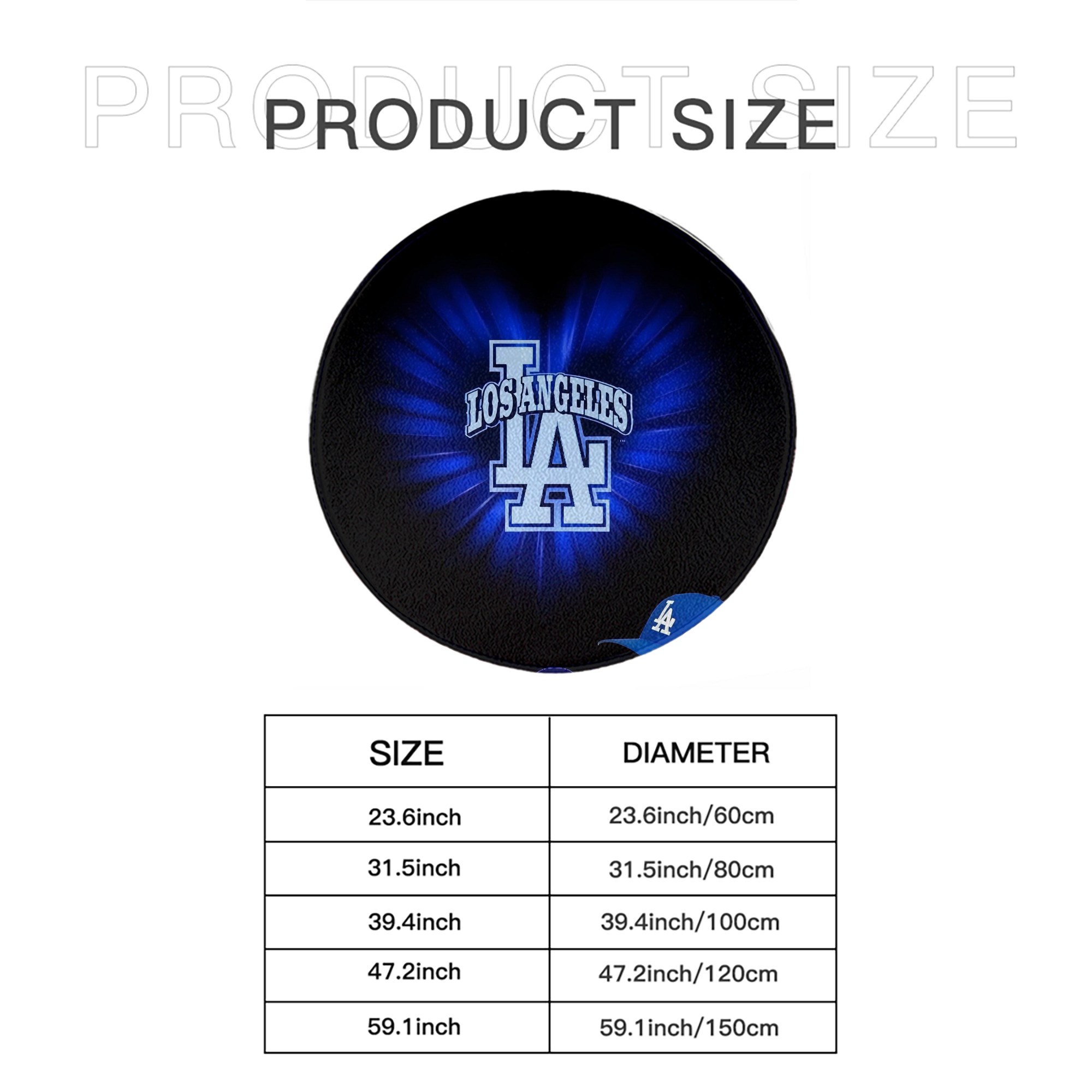  Round Floor Mat – Soft Flannel & High-Density Sponge Core – Non-Slip Dot Backing – Durable Stitched Edges – Quick-Dry & Breathable – Perfect For Home, Bathroom & Living Room