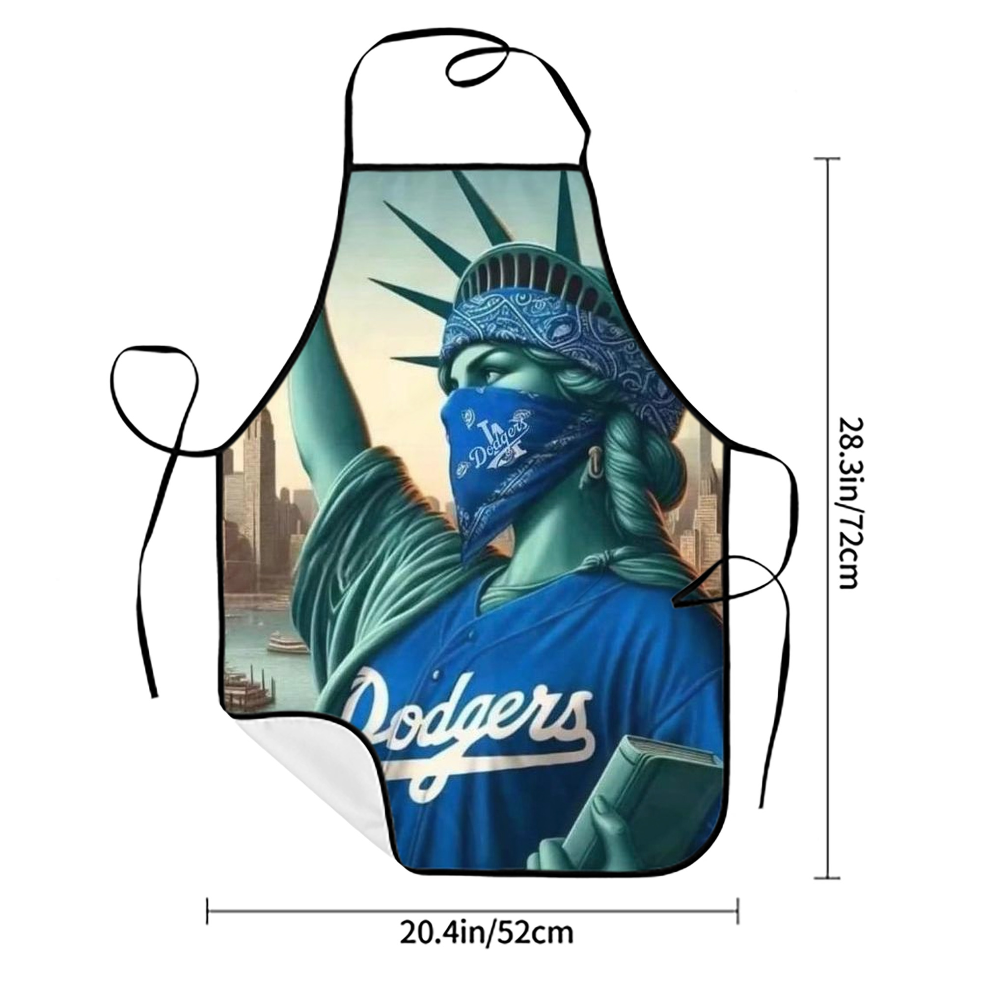  Stain-Resistant Polyester Apron With Pocket – Full Print, Waterproof, Anti-Wrinkle, Anti-Pilling – Ideal For Kitchen, BBQ, Restaurant, Salon & More