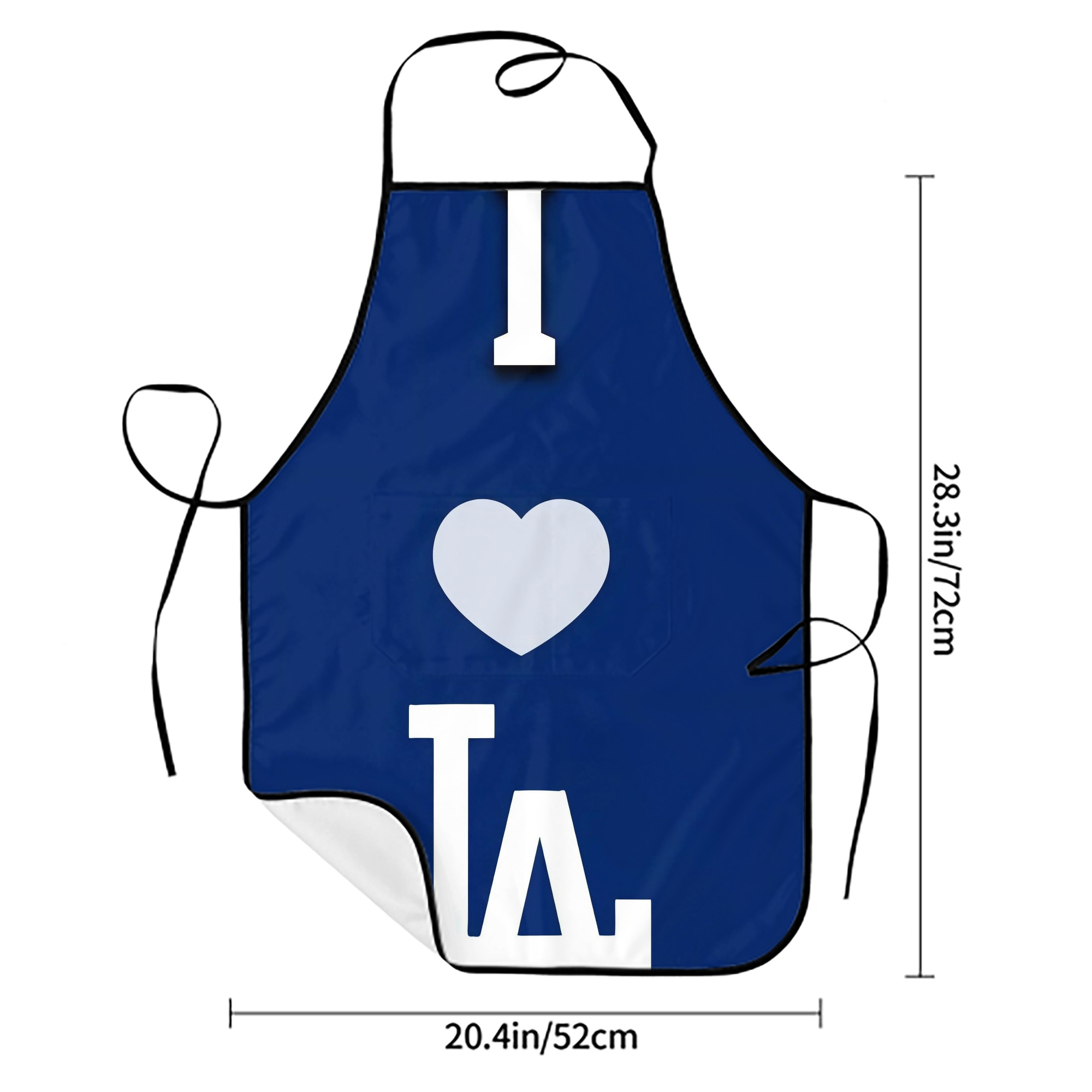  Stain-Resistant Polyester Apron With Pocket – Full Print, Waterproof, Anti-Wrinkle, Anti-Pilling – Ideal For Kitchen, BBQ, Restaurant, Salon & More