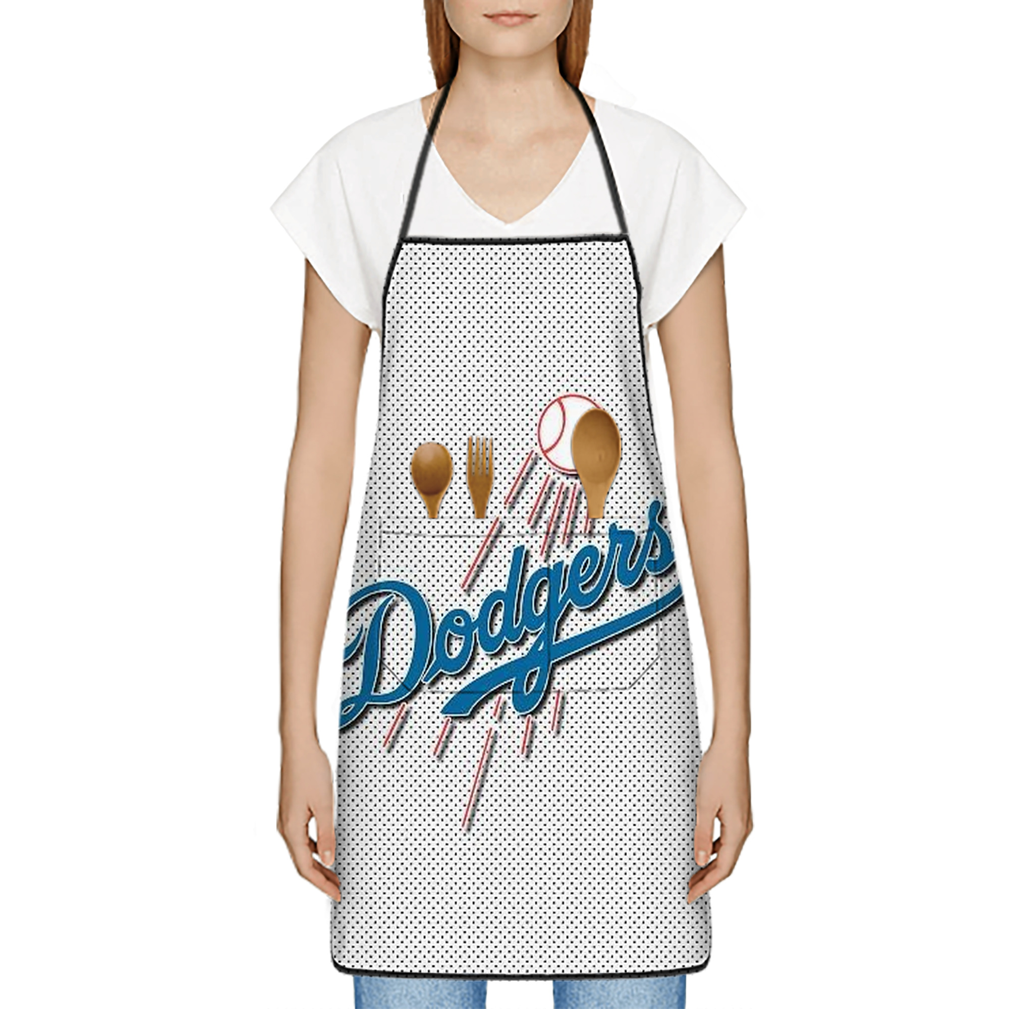  Stain-Resistant Polyester Apron With Pocket – Full Print, Waterproof, Anti-Wrinkle, Anti-Pilling – Ideal For Kitchen, BBQ, Restaurant, Salon & More