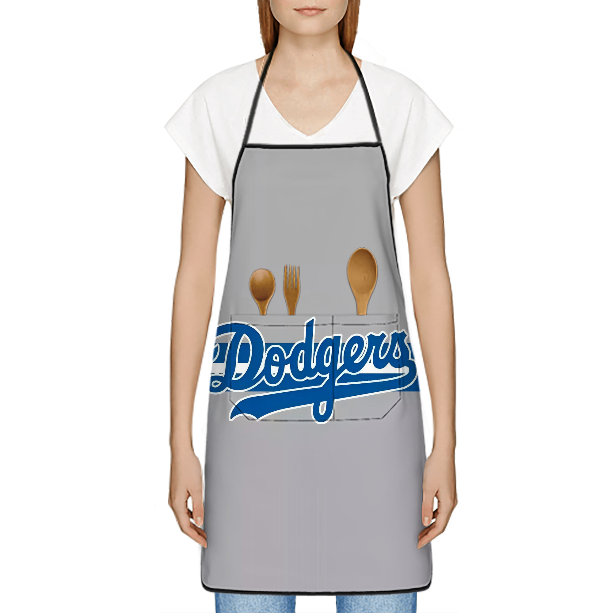  Stain-Resistant Polyester Apron With Pocket – Full Print, Waterproof, Anti-Wrinkle, Anti-Pilling – Ideal For Kitchen, BBQ, Restaurant, Salon & More