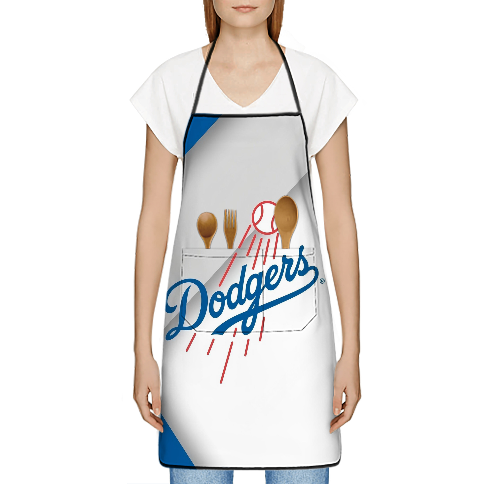  Stain-Resistant Polyester Apron With Pocket – Full Print, Waterproof, Anti-Wrinkle, Anti-Pilling – Ideal For Kitchen, BBQ, Restaurant, Salon & More