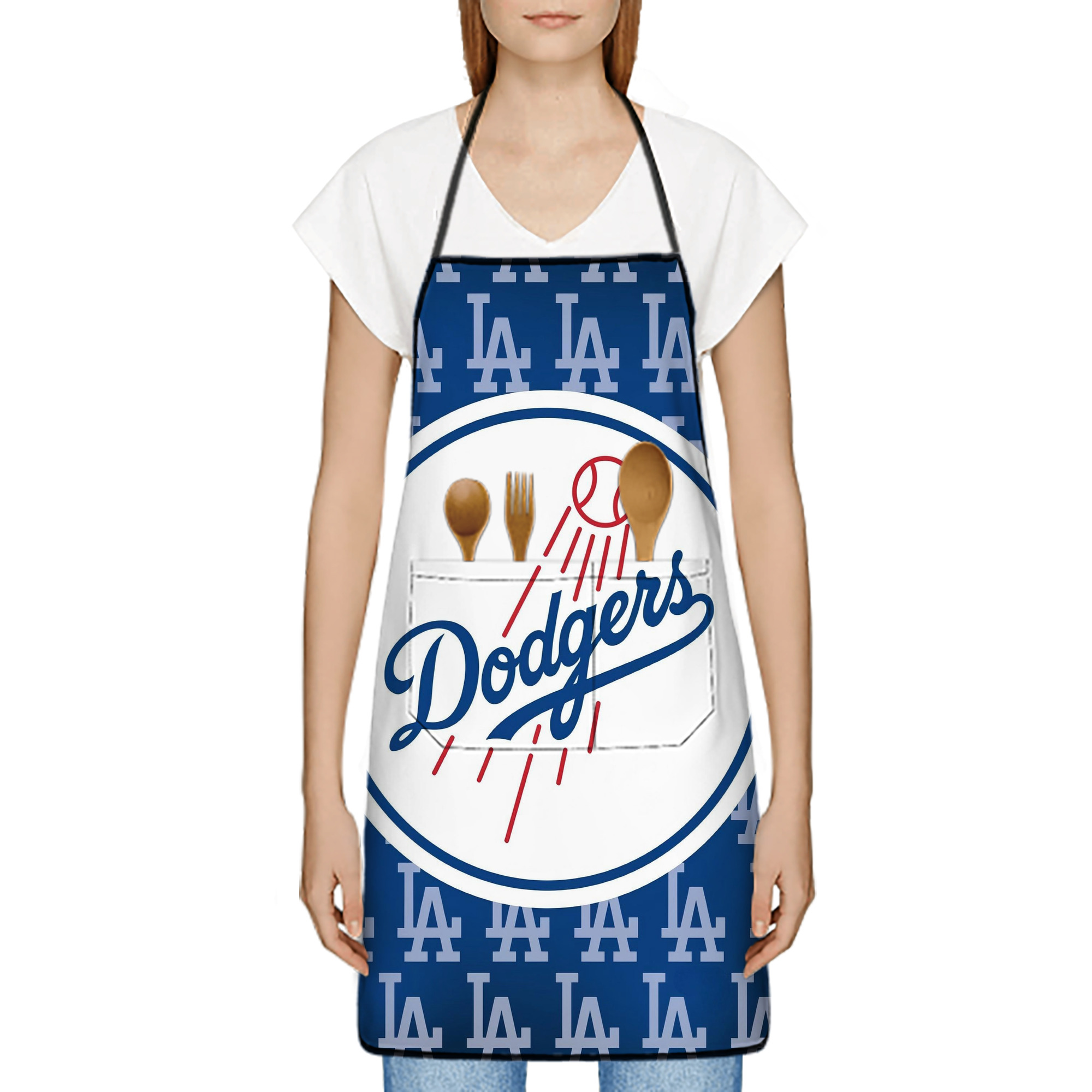  Stain-Resistant Polyester Apron With Pocket – Full Print, Waterproof, Anti-Wrinkle, Anti-Pilling – Ideal For Kitchen, BBQ, Restaurant, Salon & More