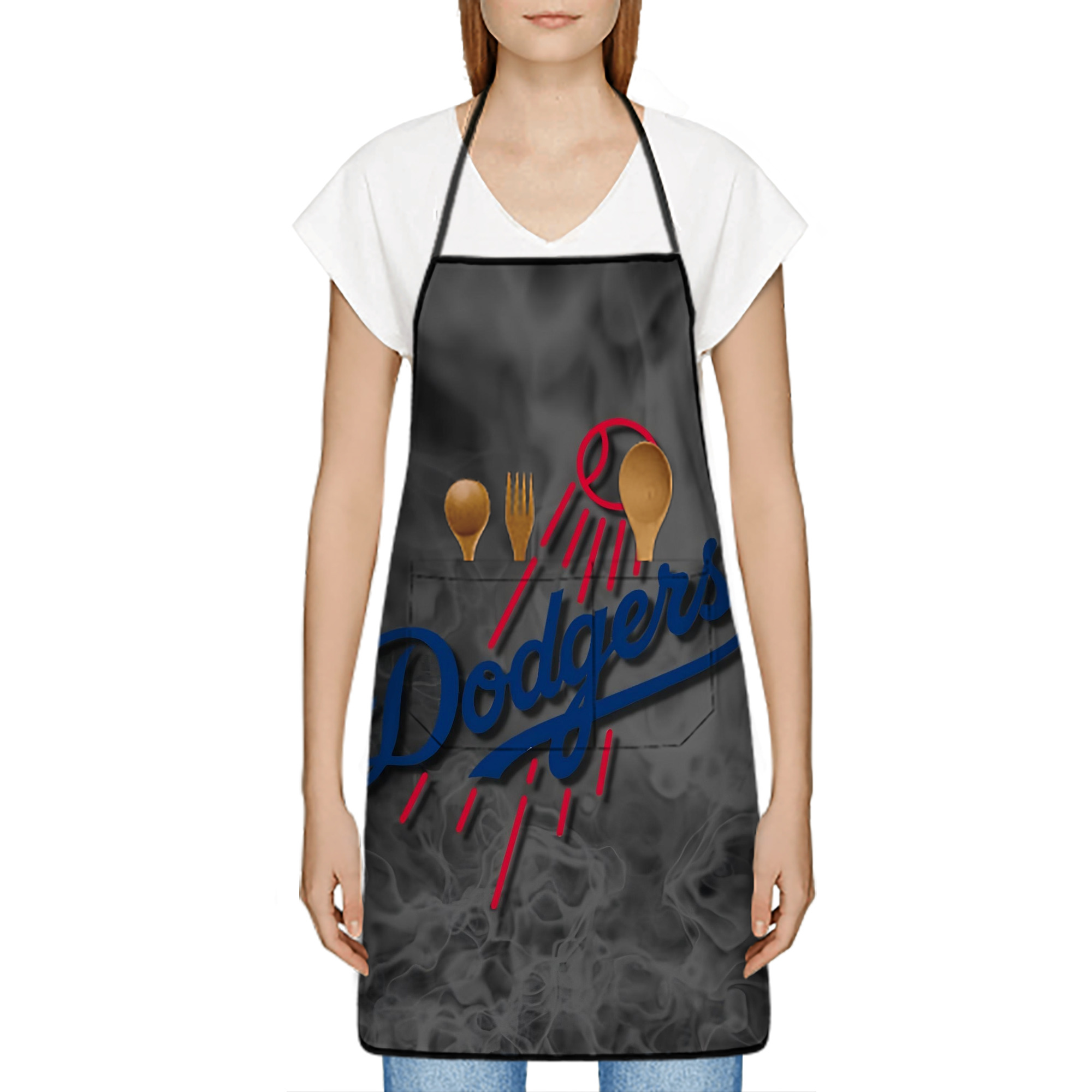  Stain-Resistant Polyester Apron With Pocket – Full Print, Waterproof, Anti-Wrinkle, Anti-Pilling – Ideal For Kitchen, BBQ, Restaurant, Salon & More
