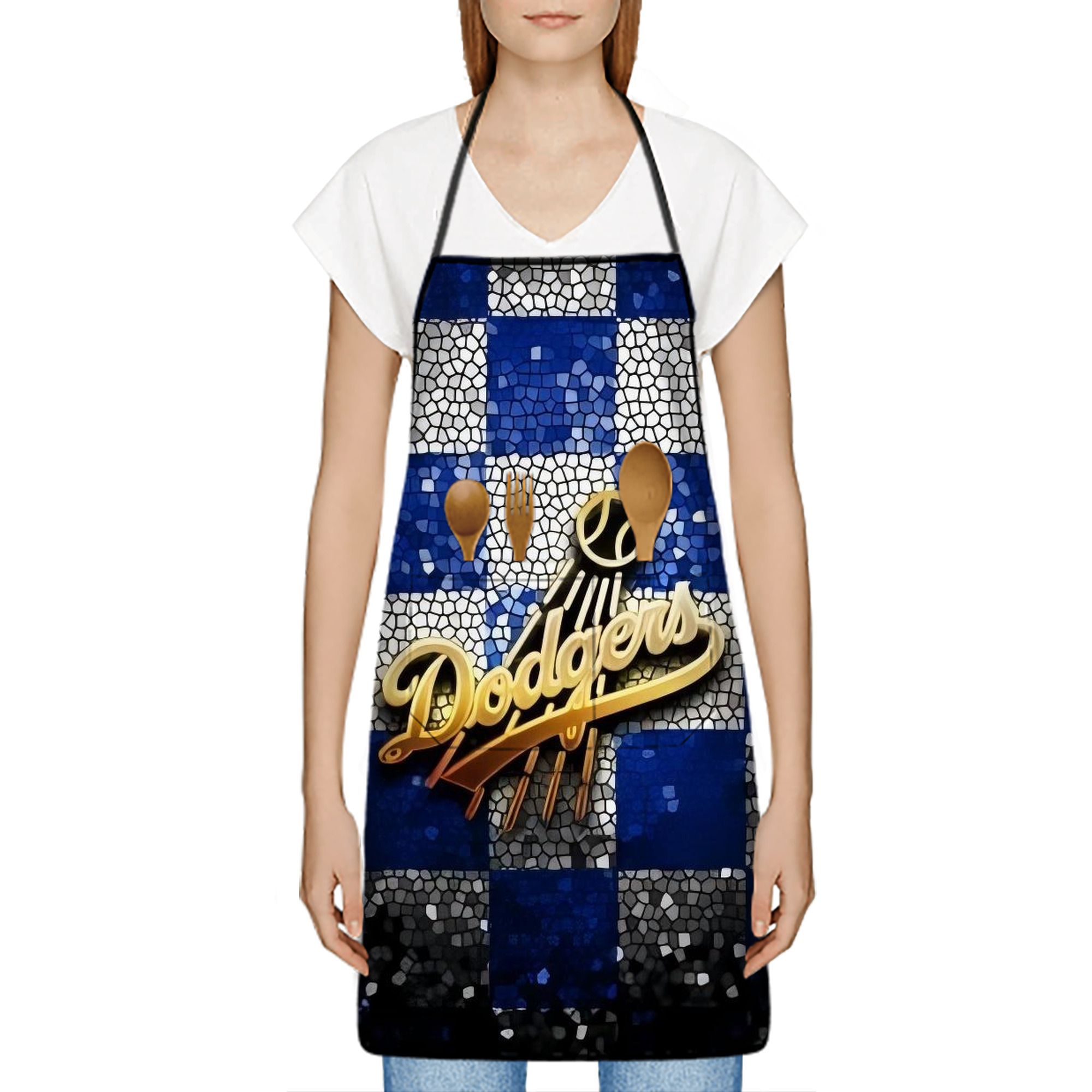  Stain-Resistant Polyester Apron With Pocket – Full Print, Waterproof, Anti-Wrinkle, Anti-Pilling – Ideal For Kitchen, BBQ, Restaurant, Salon & More