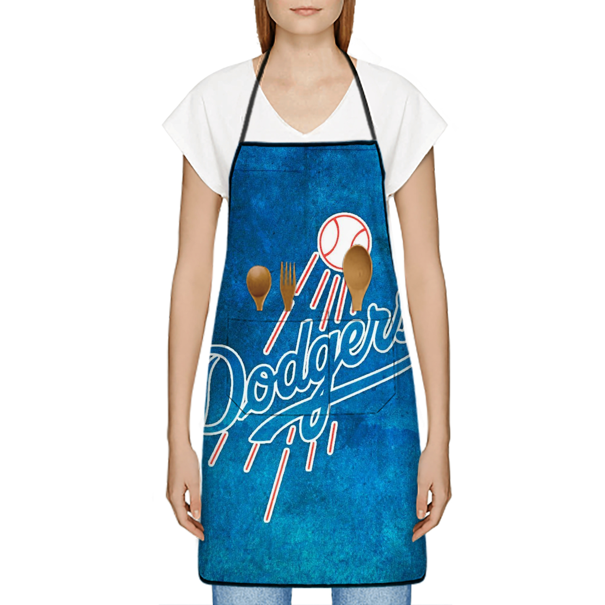 Stain-Resistant Polyester Apron With Pocket – Full Print, Waterproof, Anti-Wrinkle, Anti-Pilling – Ideal For Kitchen, BBQ, Restaurant, Salon & More