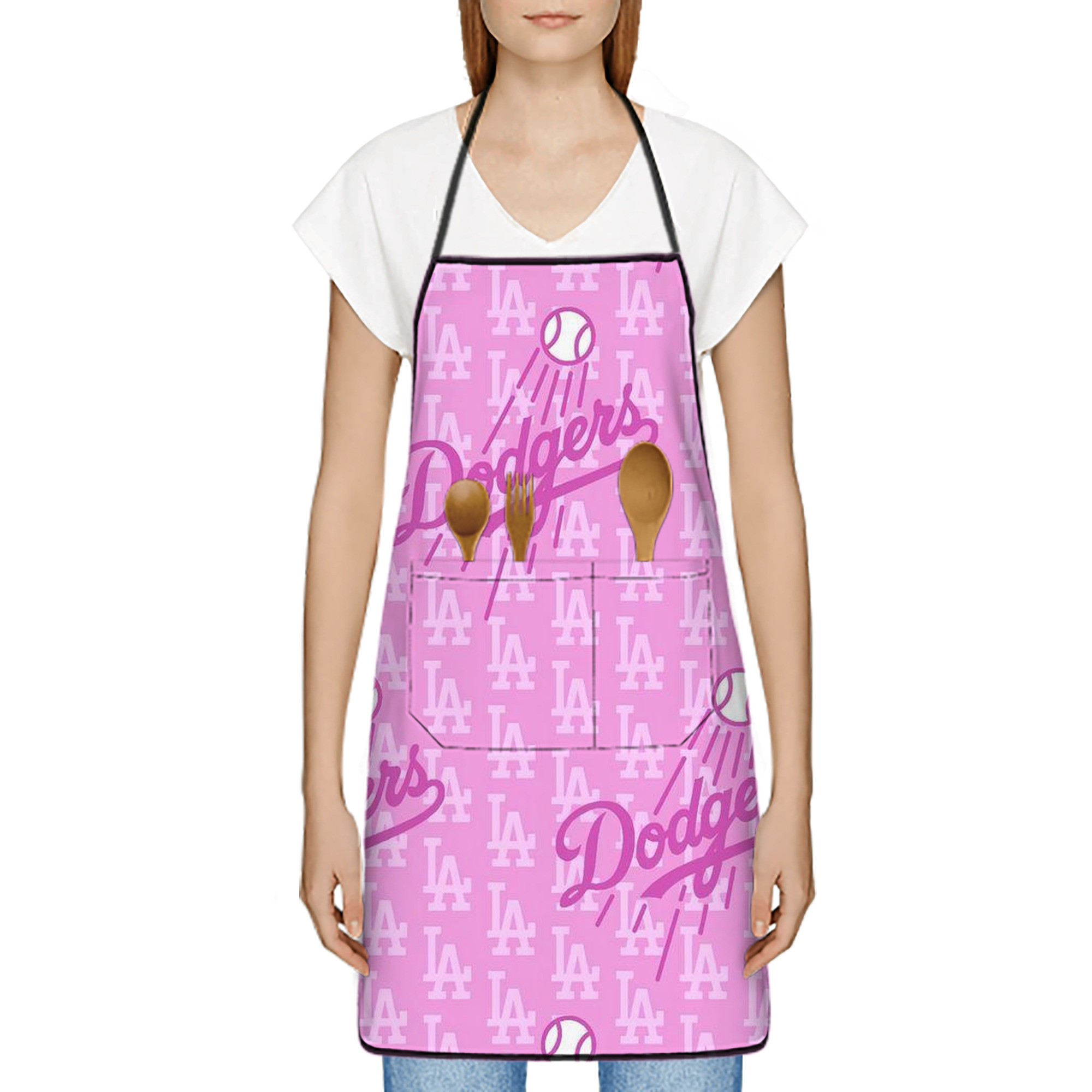  Stain-Resistant Polyester Apron With Pocket – Full Print, Waterproof, Anti-Wrinkle, Anti-Pilling – Ideal For Kitchen, BBQ, Restaurant, Salon & More