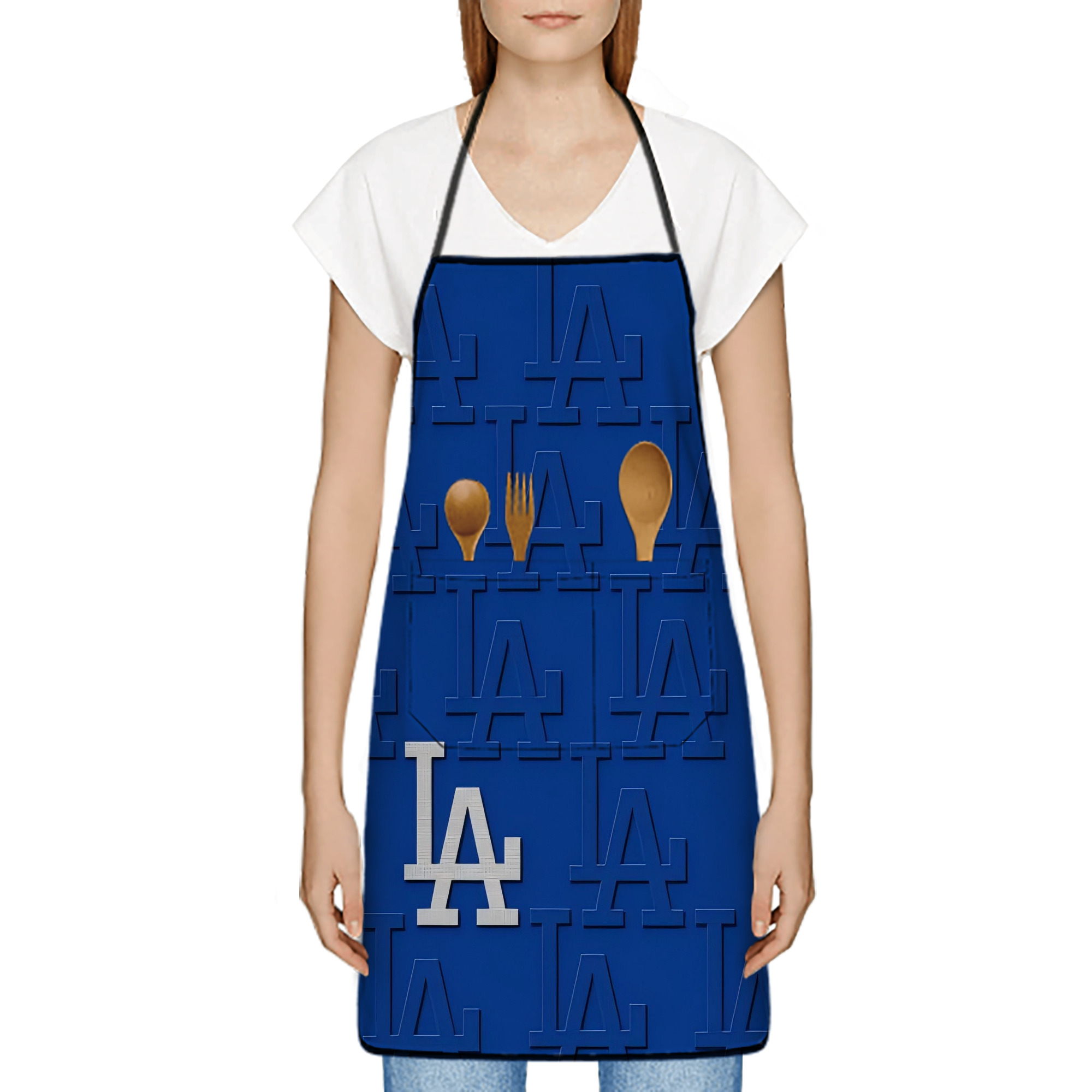  Stain-Resistant Polyester Apron With Pocket – Full Print, Waterproof, Anti-Wrinkle, Anti-Pilling – Ideal For Kitchen, BBQ, Restaurant, Salon & More