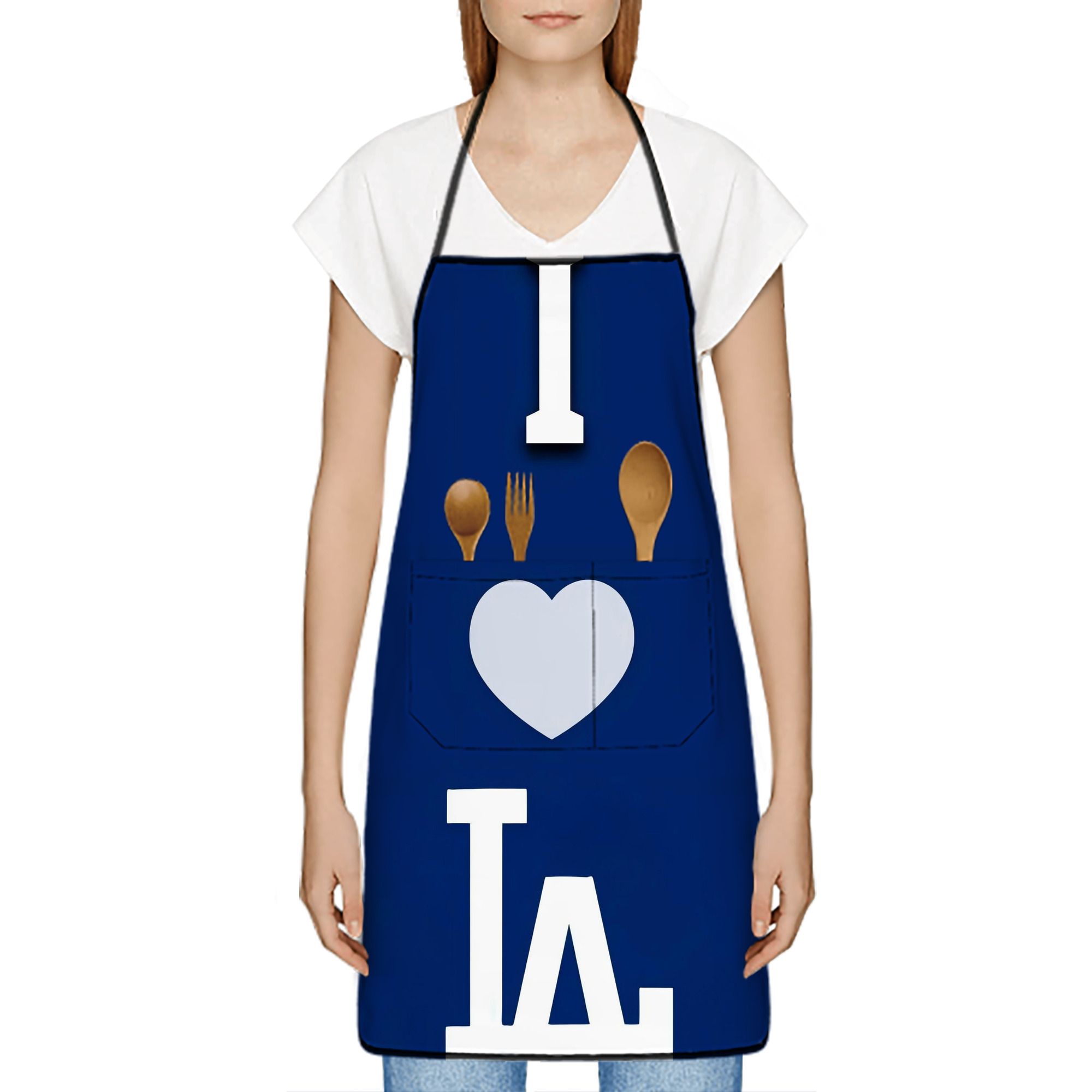  Stain-Resistant Polyester Apron With Pocket – Full Print, Waterproof, Anti-Wrinkle, Anti-Pilling – Ideal For Kitchen, BBQ, Restaurant, Salon & More