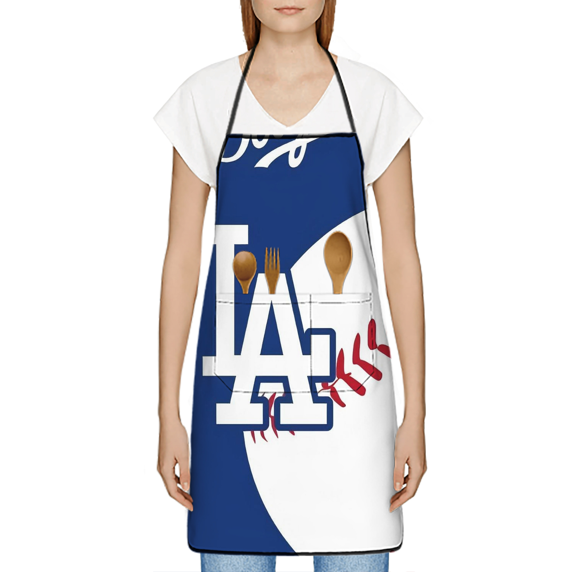  Stain-Resistant Polyester Apron With Pocket – Full Print, Waterproof, Anti-Wrinkle, Anti-Pilling – Ideal For Kitchen, BBQ, Restaurant, Salon & More