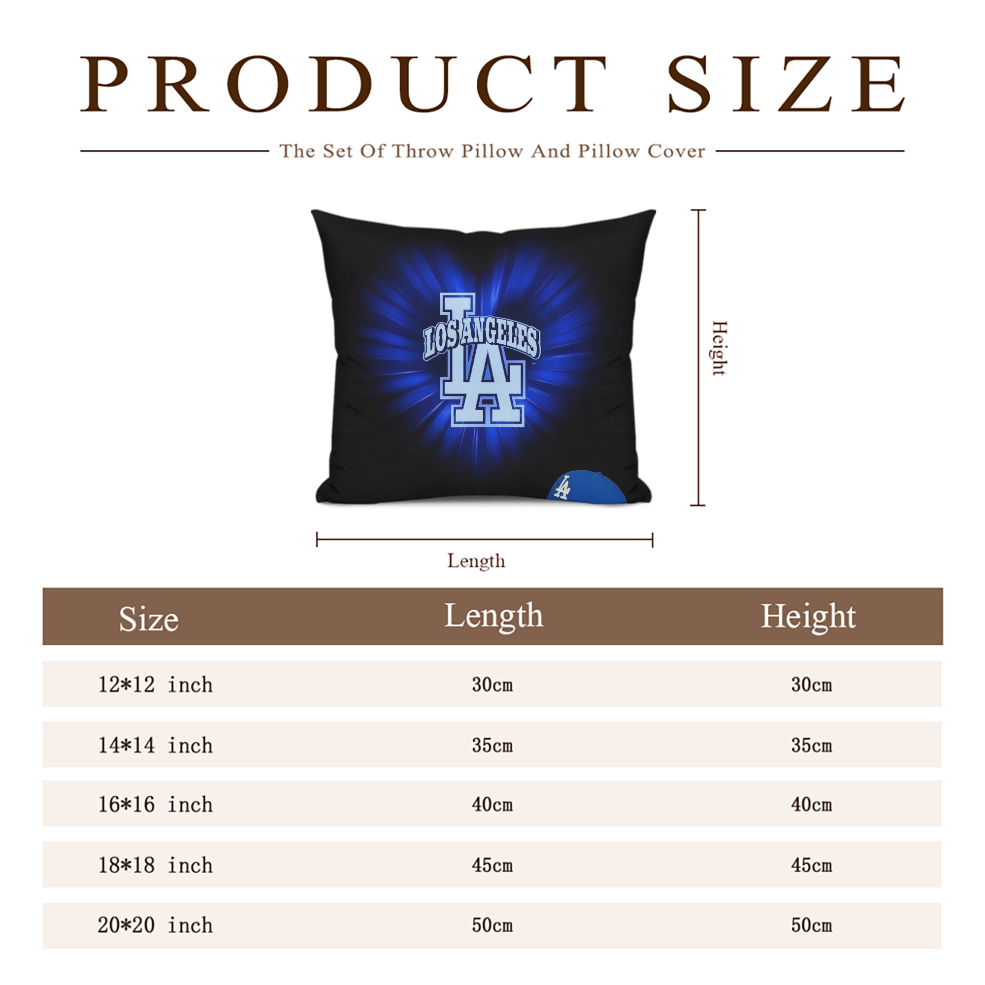  Soft Polyester Pillow Cover With Insert – Double-Sided Design, Invisible Zipper, Durable & Breathable – Easy Care Cushion Set