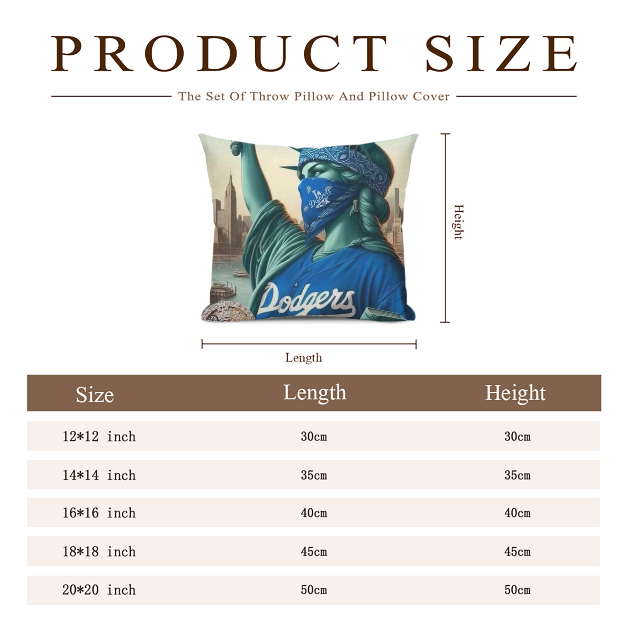  Soft Polyester Pillow Cover With Insert – Double-Sided Design, Invisible Zipper, Durable & Breathable – Easy Care Cushion Set