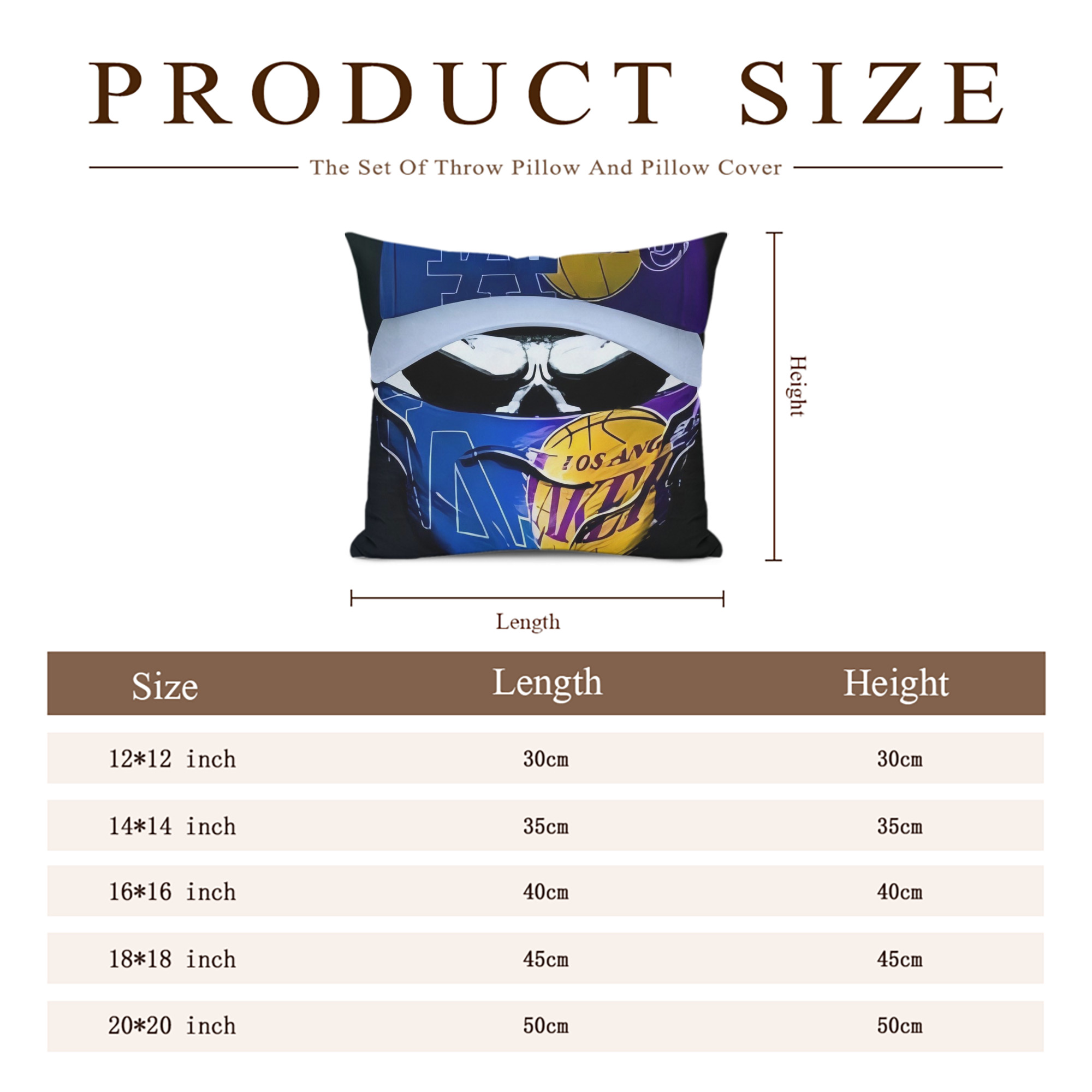  Soft Polyester Pillow Cover With Insert – Double-Sided Design, Invisible Zipper, Durable & Breathable – Easy Care Cushion Set