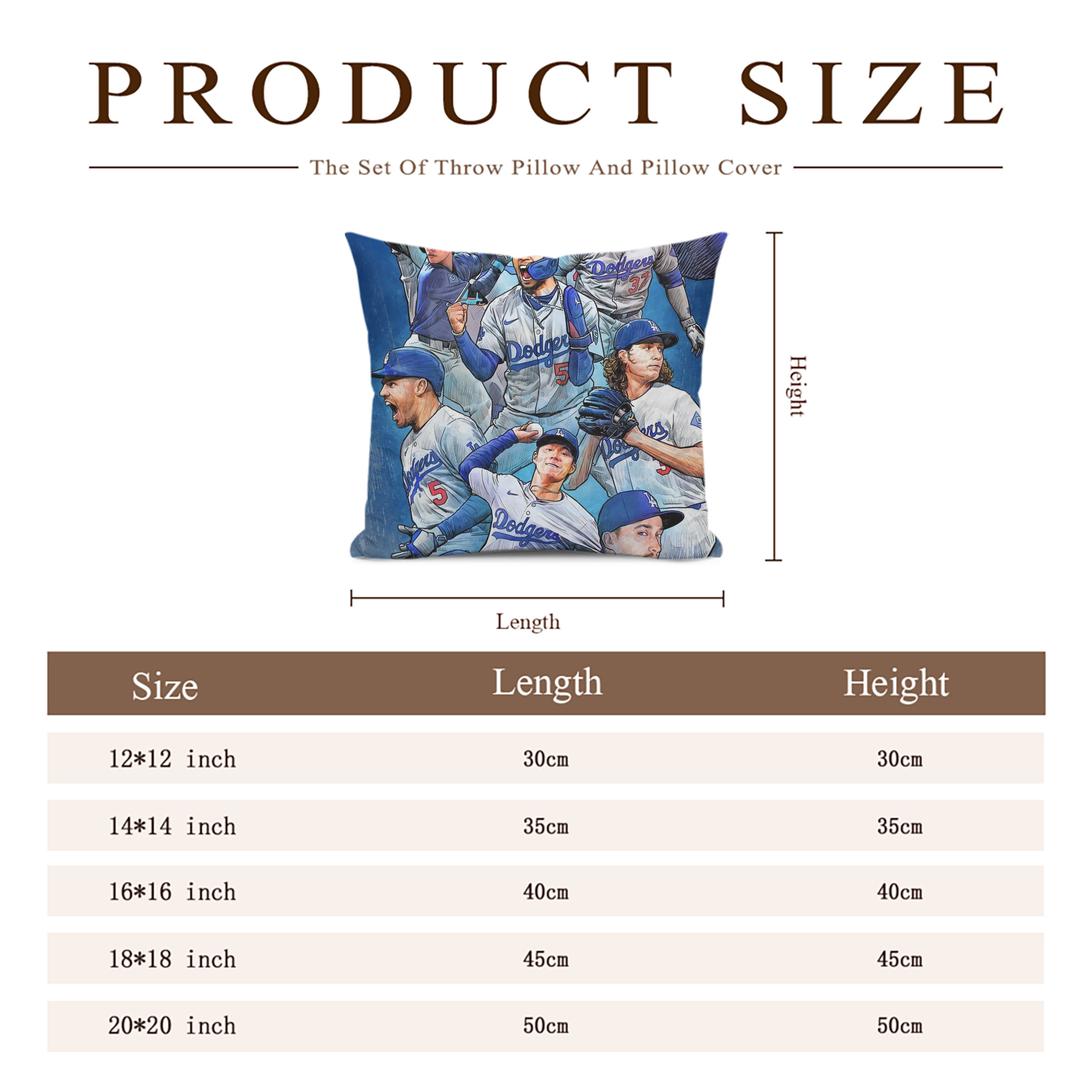  Soft Polyester Pillow Cover With Insert – Double-Sided Design, Invisible Zipper, Durable & Breathable – Easy Care Cushion Set