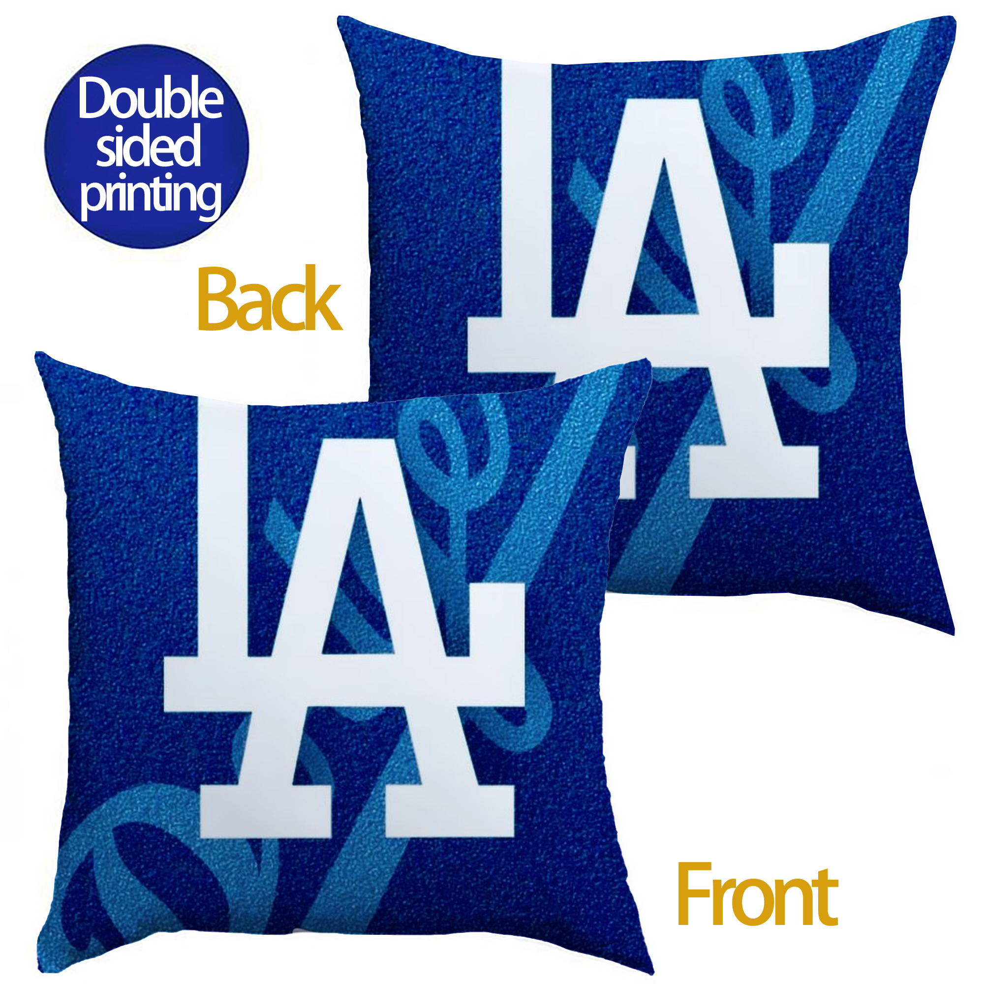  Soft Polyester Pillow Cover With Insert – Double-Sided Design, Invisible Zipper, Durable & Breathable – Easy Care Cushion Set