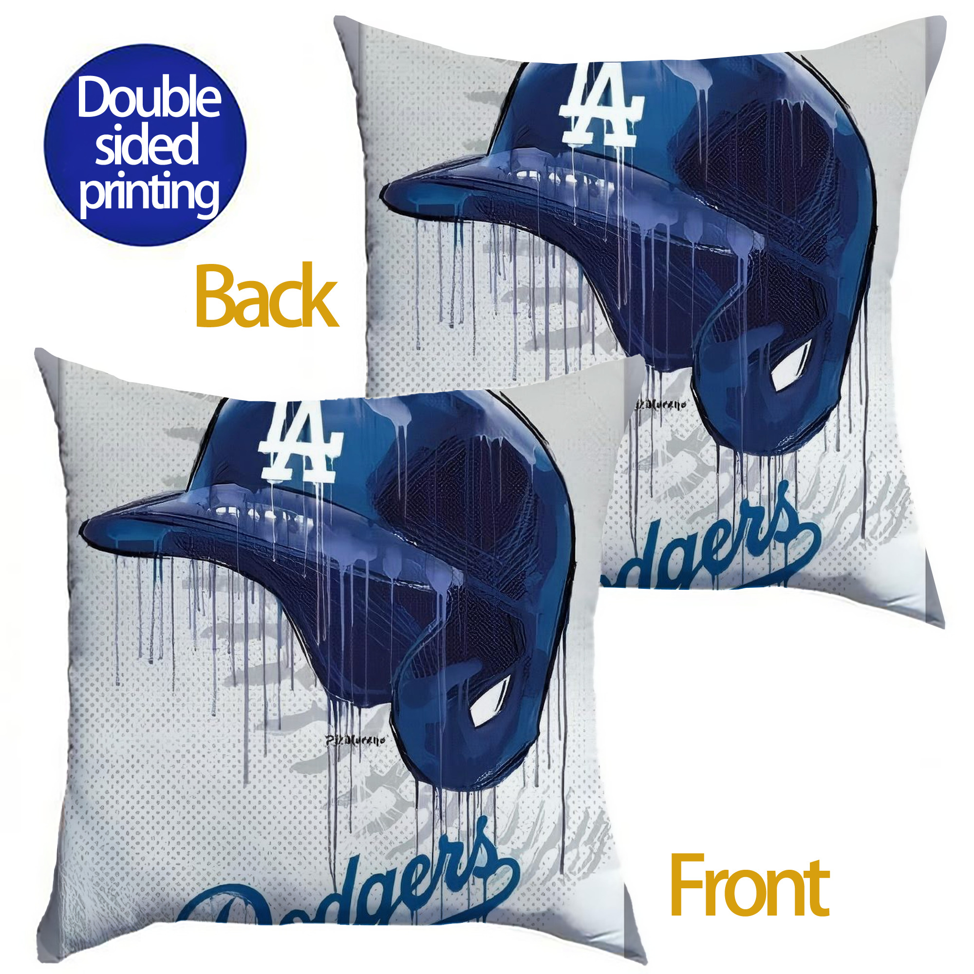  Soft Polyester Pillow Cover With Insert – Double-Sided Design, Invisible Zipper, Durable & Breathable – Easy Care Cushion Set