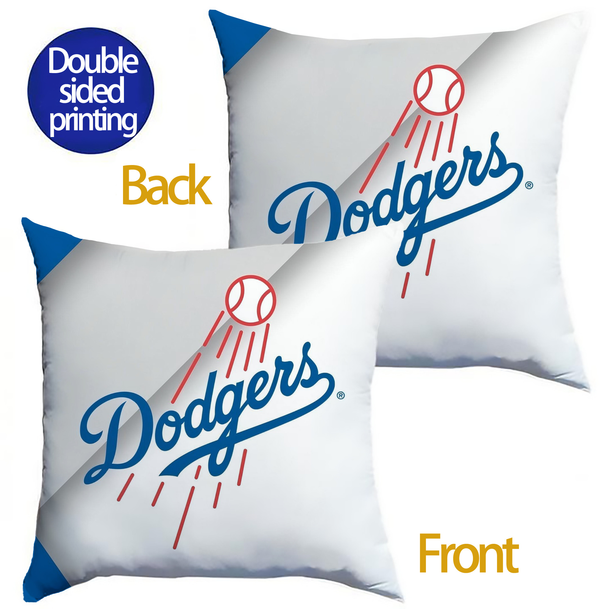  Soft Polyester Pillow Cover With Insert – Double-Sided Design, Invisible Zipper, Durable & Breathable – Easy Care Cushion Set