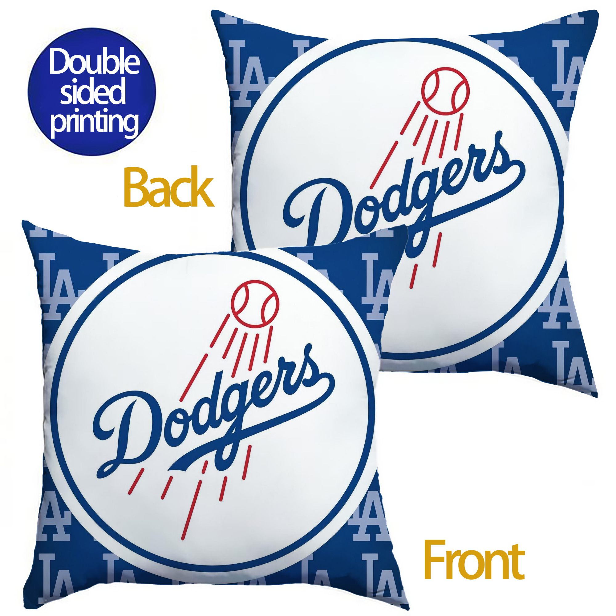  Soft Polyester Pillow Cover With Insert – Double-Sided Design, Invisible Zipper, Durable & Breathable – Easy Care Cushion Set