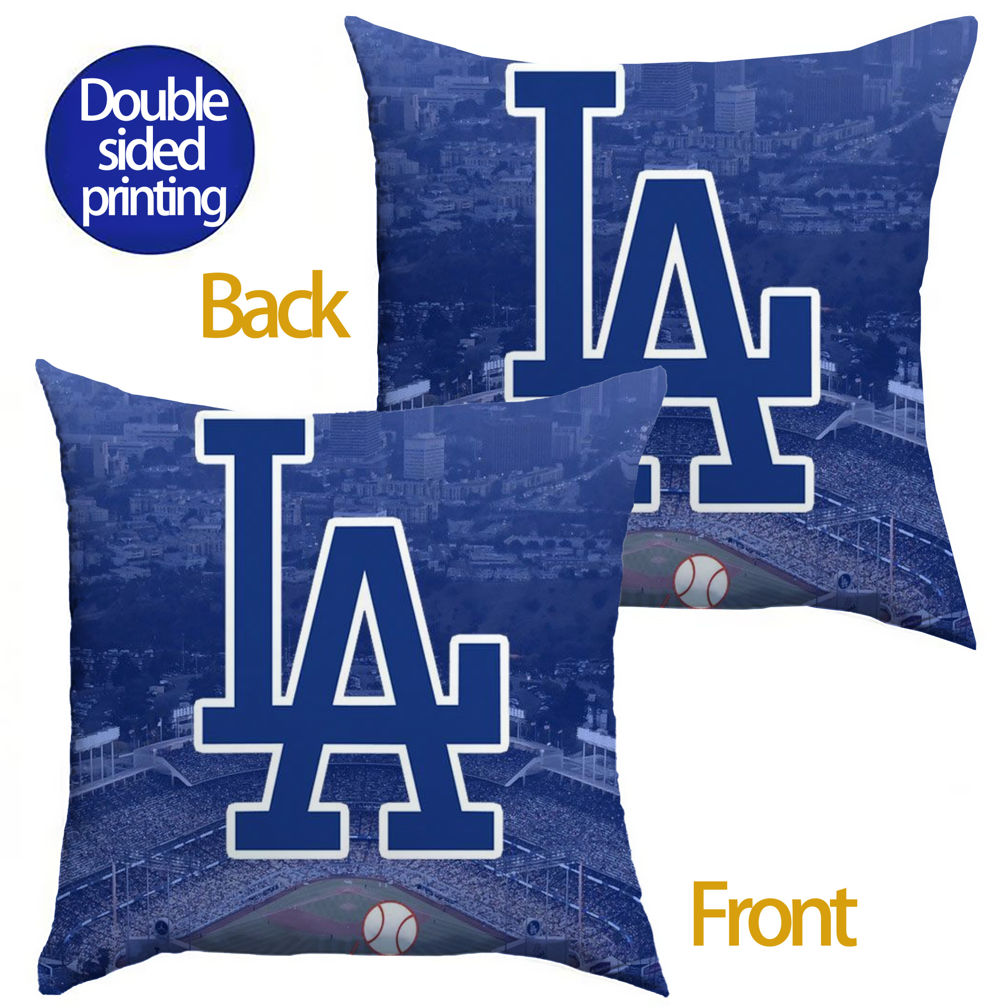  Soft Polyester Pillow Cover With Insert – Double-Sided Design, Invisible Zipper, Durable & Breathable – Easy Care Cushion Set