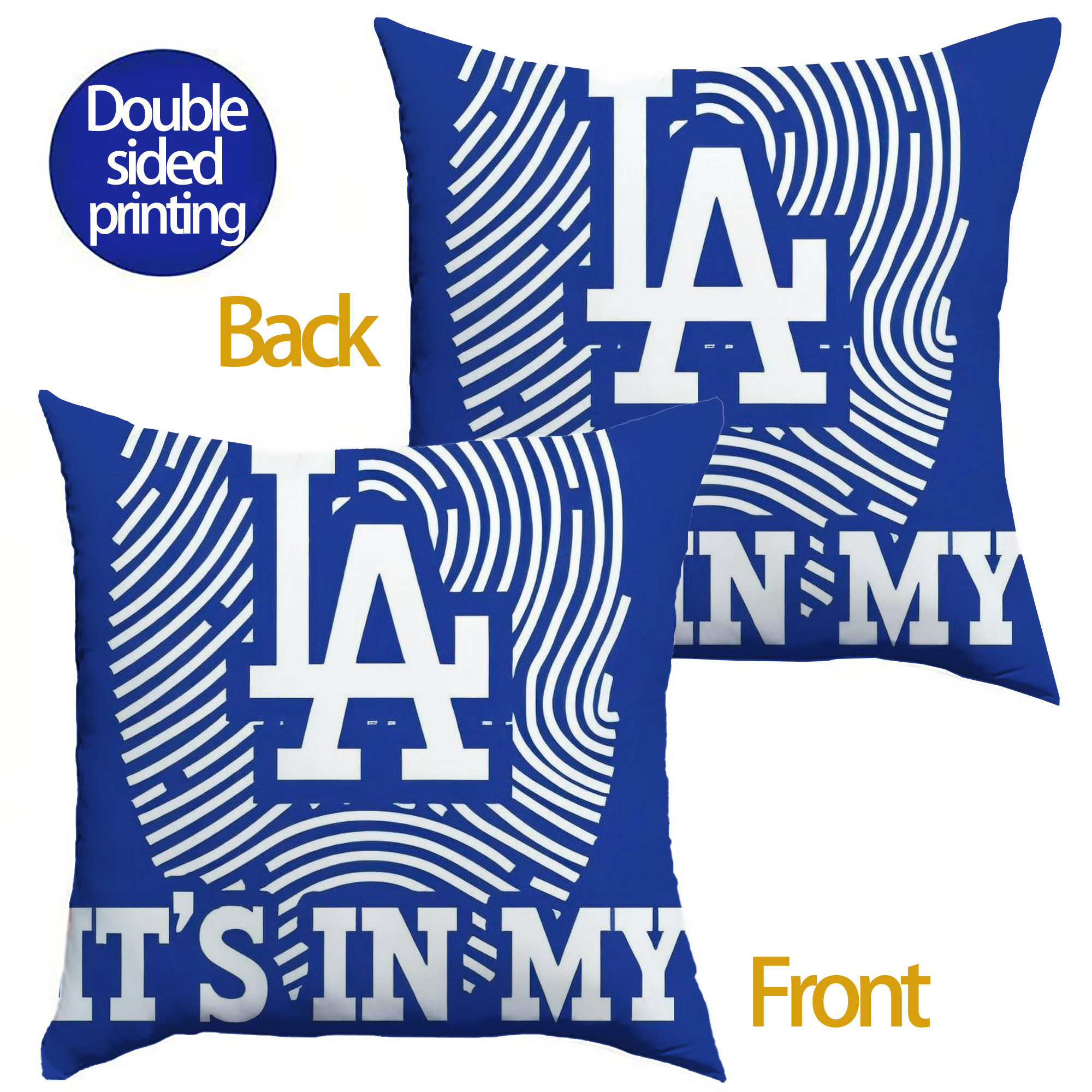  Soft Polyester Pillow Cover With Insert – Double-Sided Design, Invisible Zipper, Durable & Breathable – Easy Care Cushion Set