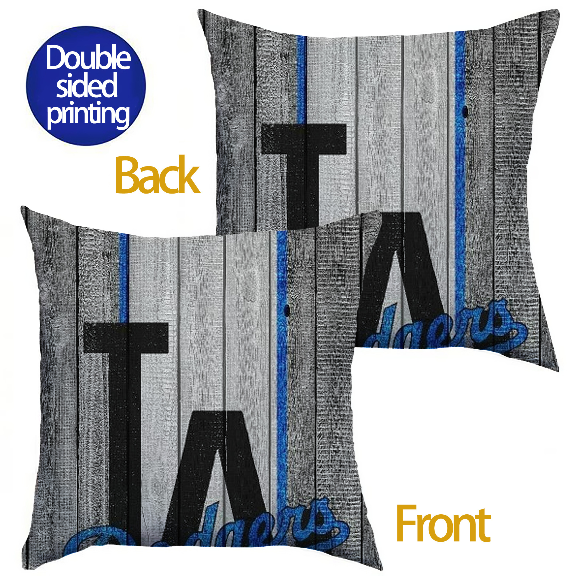  Soft Polyester Pillow Cover With Insert – Double-Sided Design, Invisible Zipper, Durable & Breathable – Easy Care Cushion Set