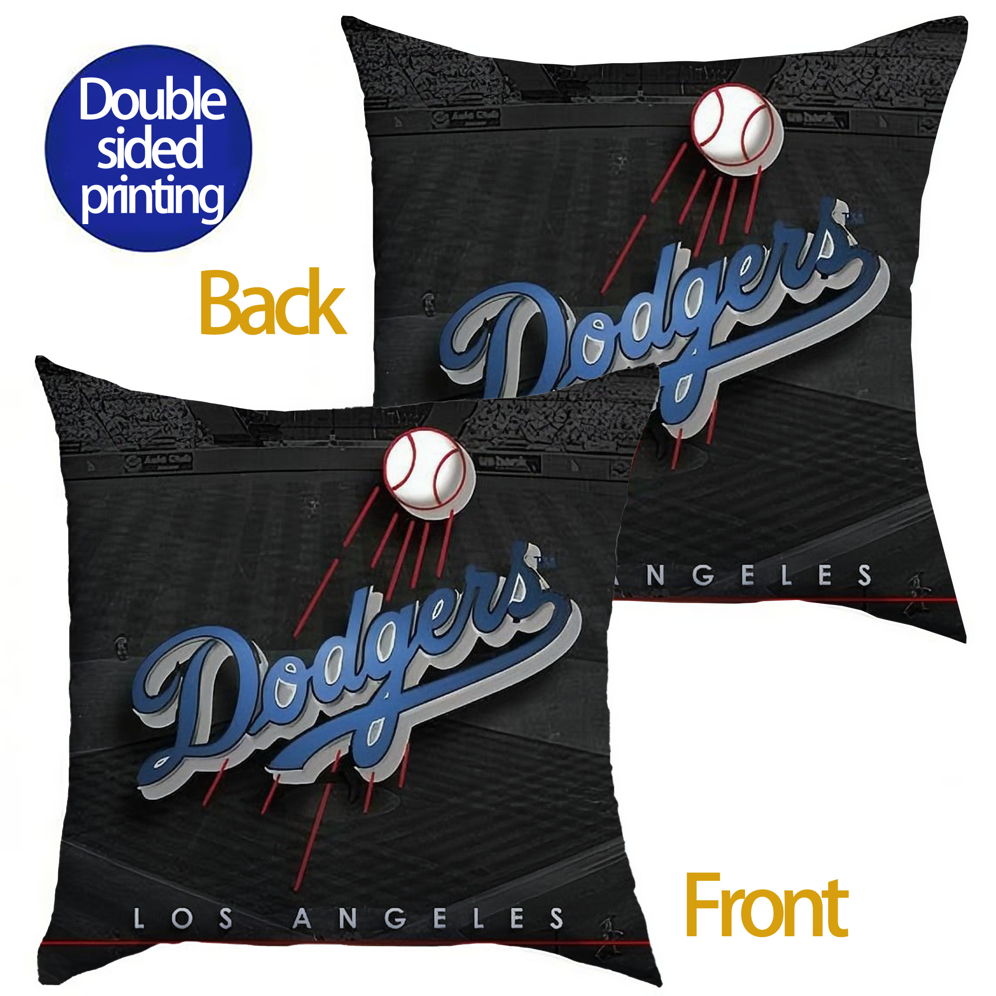  Soft Polyester Pillow Cover With Insert – Double-Sided Design, Invisible Zipper, Durable & Breathable – Easy Care Cushion Set