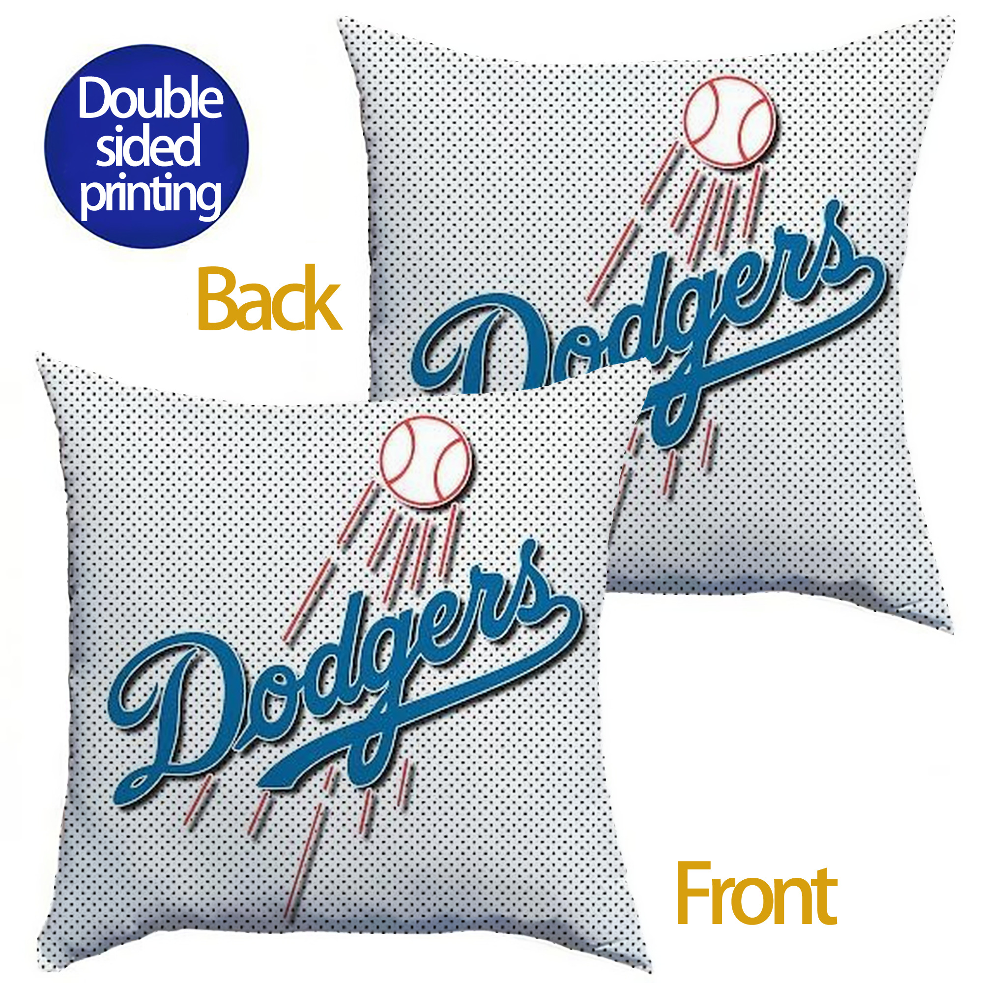  Soft Polyester Pillow Cover With Insert – Double-Sided Design, Invisible Zipper, Durable & Breathable – Easy Care Cushion Set