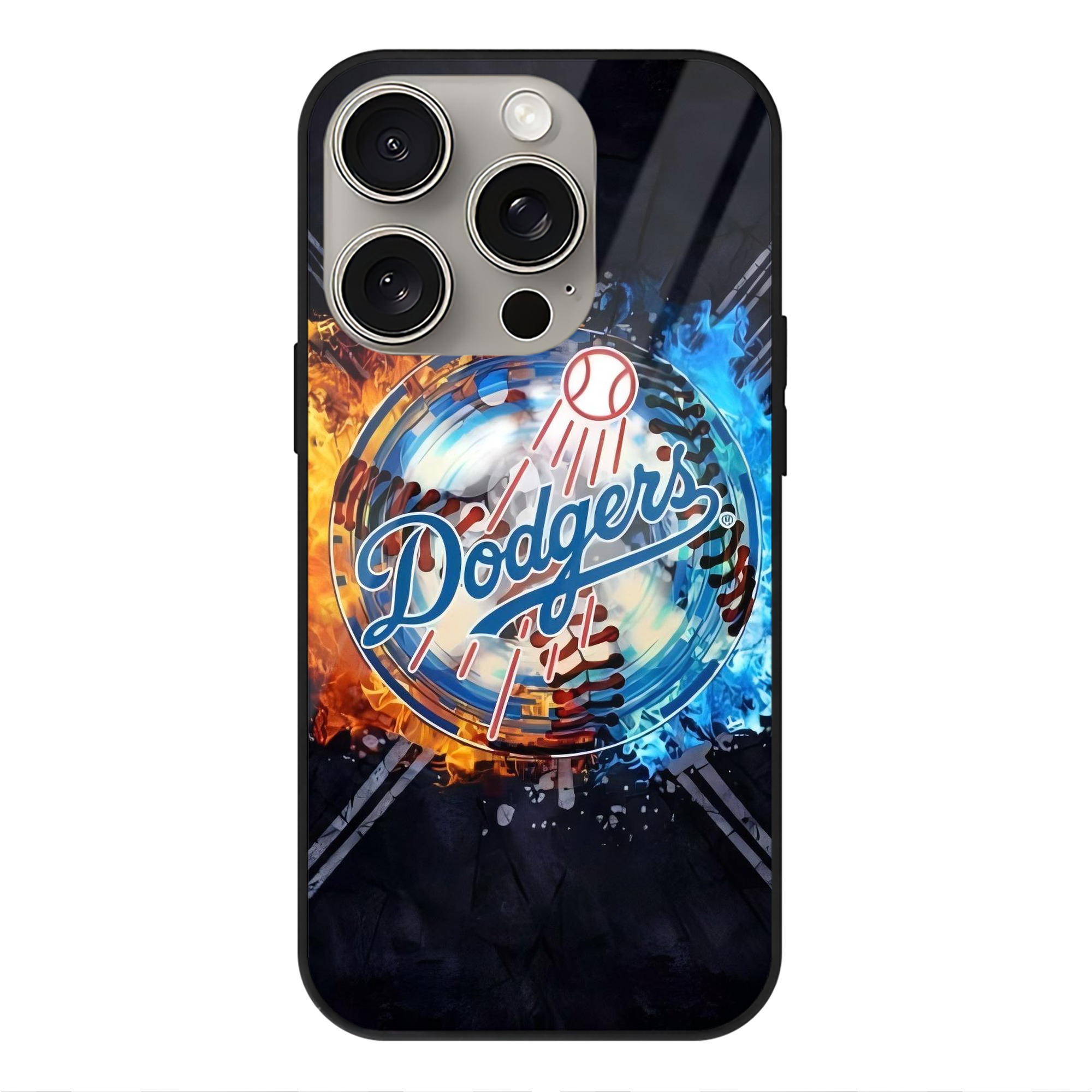  IPhone 15 Pro Mirror Phone Case – UV Printed Glass + TPU – Scratch-Resistant, Wireless Charging Compatible, Precise Fit & Stylish Design