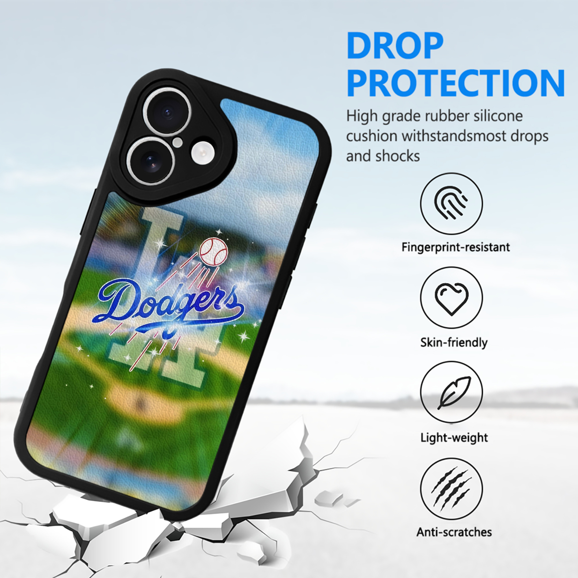  IPhone 16 Silicone Leather Case – UV Print, Lambskin Texture – Perfect Fit, Wireless Charging Compatible, Scratch Resistant, Precise Cutouts – Stylish Protection For IPhone 16