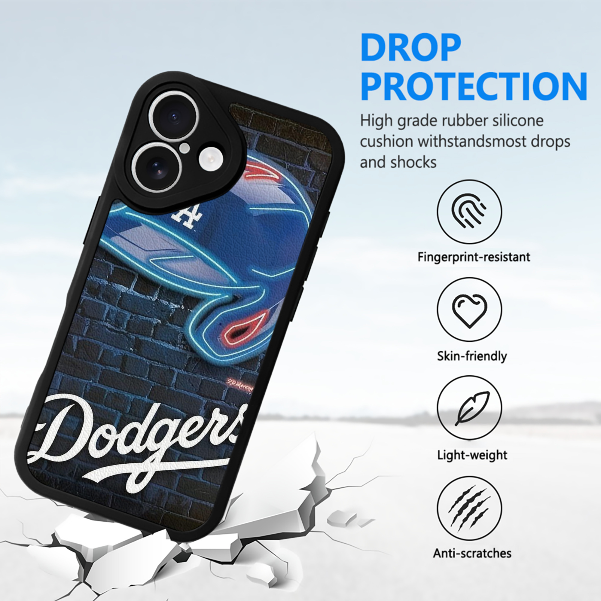  IPhone 16 Silicone Leather Case – UV Print, Lambskin Texture – Perfect Fit, Wireless Charging Compatible, Scratch Resistant, Precise Cutouts – Stylish Protection For IPhone 16