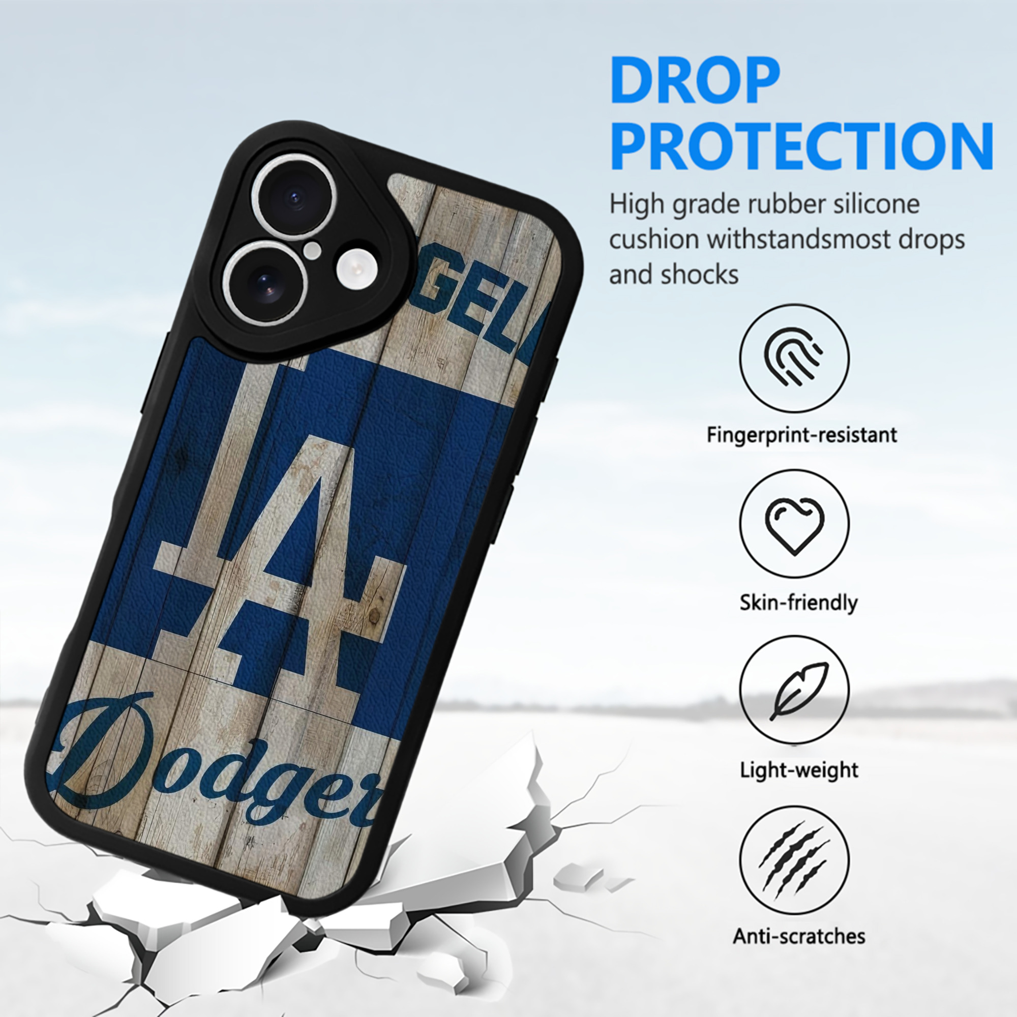  IPhone 16 Silicone Leather Case – UV Print, Lambskin Texture – Perfect Fit, Wireless Charging Compatible, Scratch Resistant, Precise Cutouts – Stylish Protection For IPhone 16