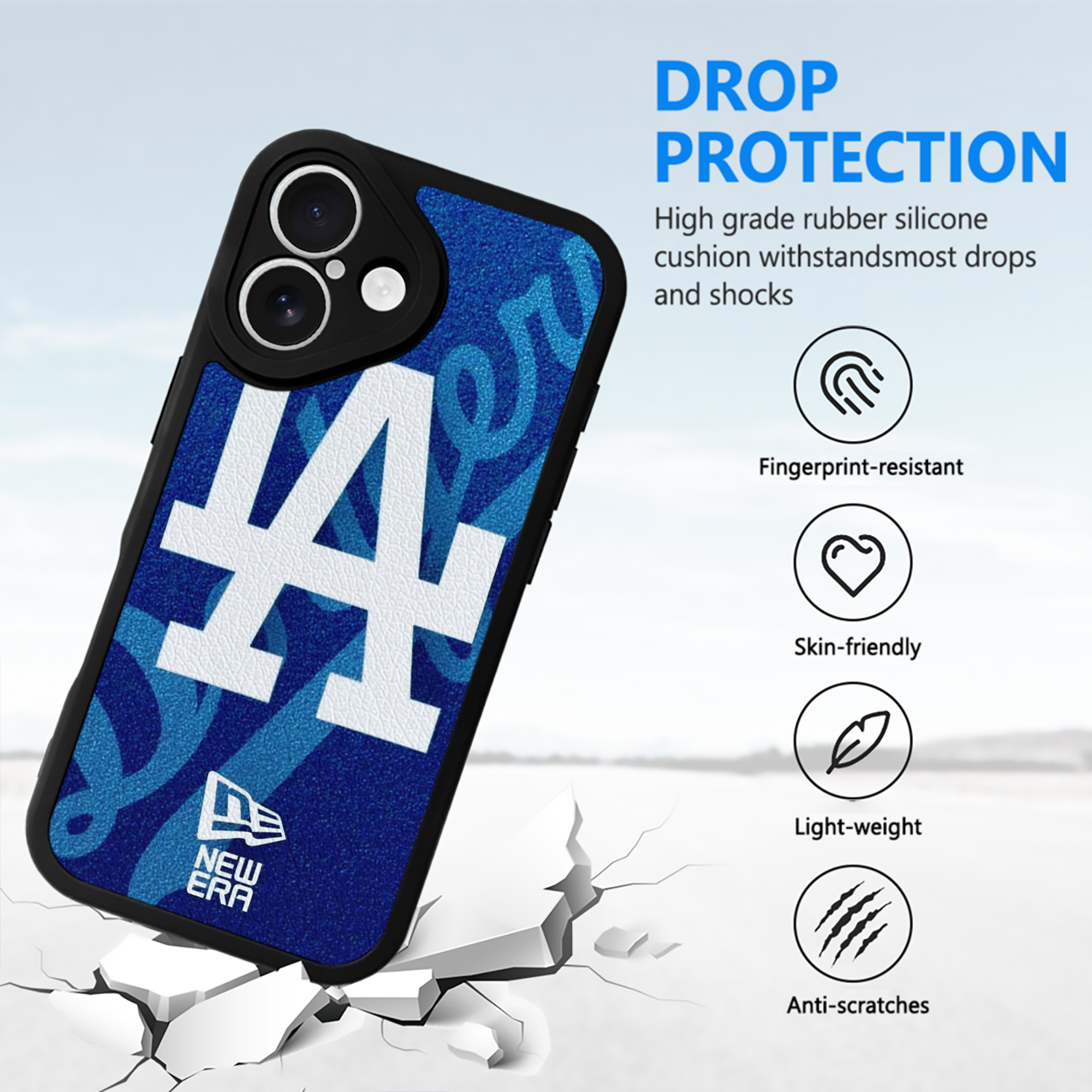  IPhone 16 Silicone Leather Case – UV Print, Lambskin Texture – Perfect Fit, Wireless Charging Compatible, Scratch Resistant, Precise Cutouts – Stylish Protection For IPhone 16