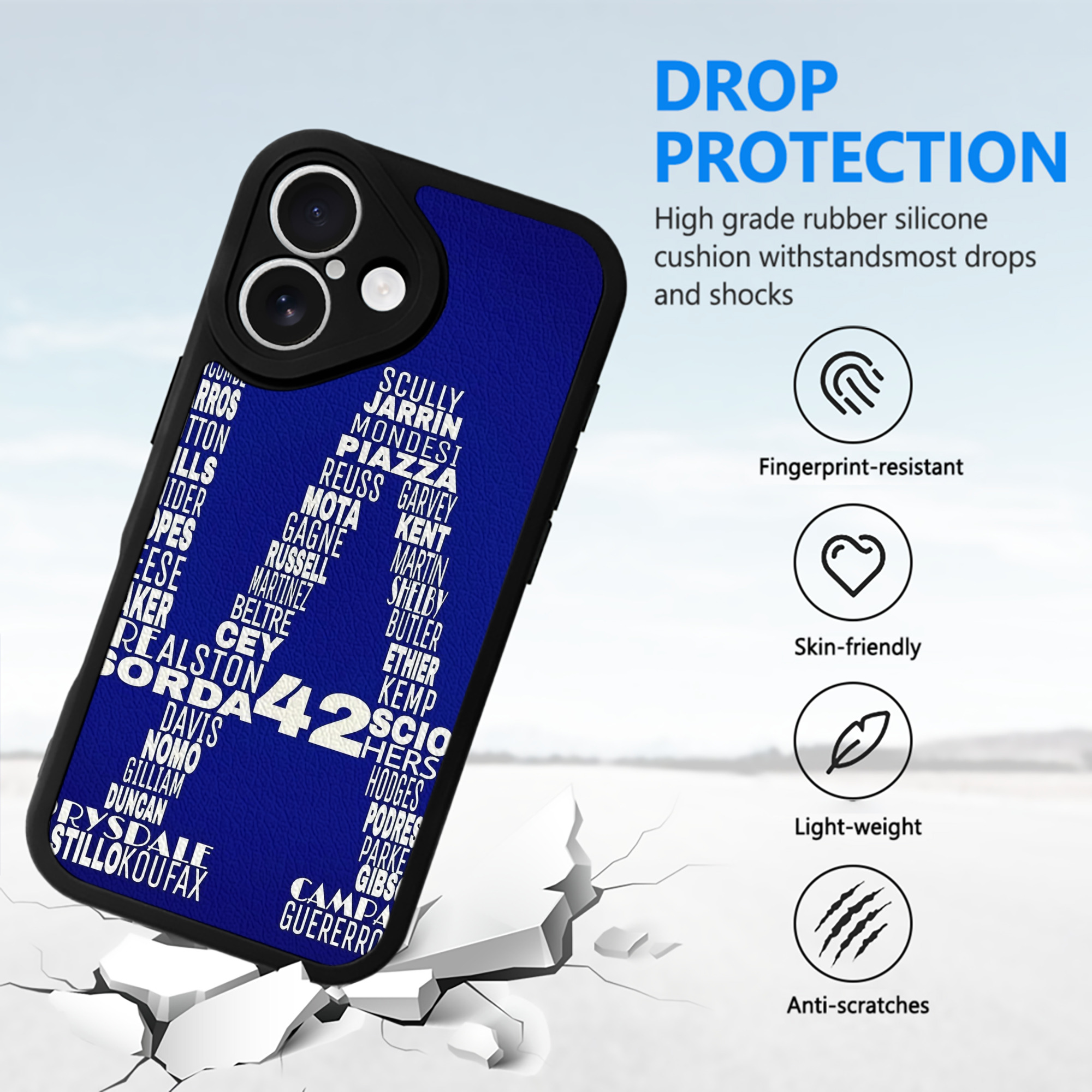  IPhone 16 Silicone Leather Case – UV Print, Lambskin Texture – Perfect Fit, Wireless Charging Compatible, Scratch Resistant, Precise Cutouts – Stylish Protection For IPhone 16