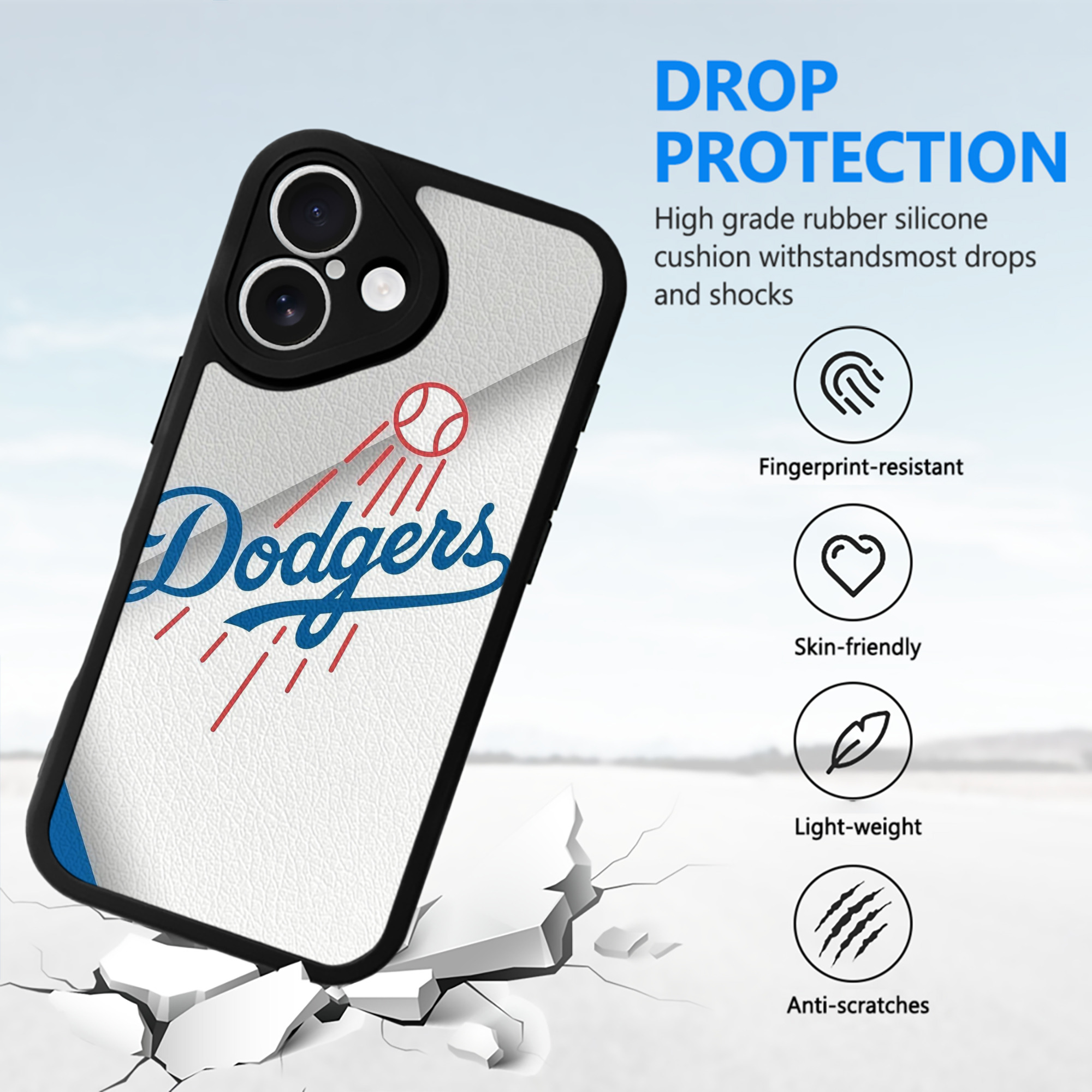  IPhone 16 Silicone Leather Case – UV Print, Lambskin Texture – Perfect Fit, Wireless Charging Compatible, Scratch Resistant, Precise Cutouts – Stylish Protection For IPhone 16