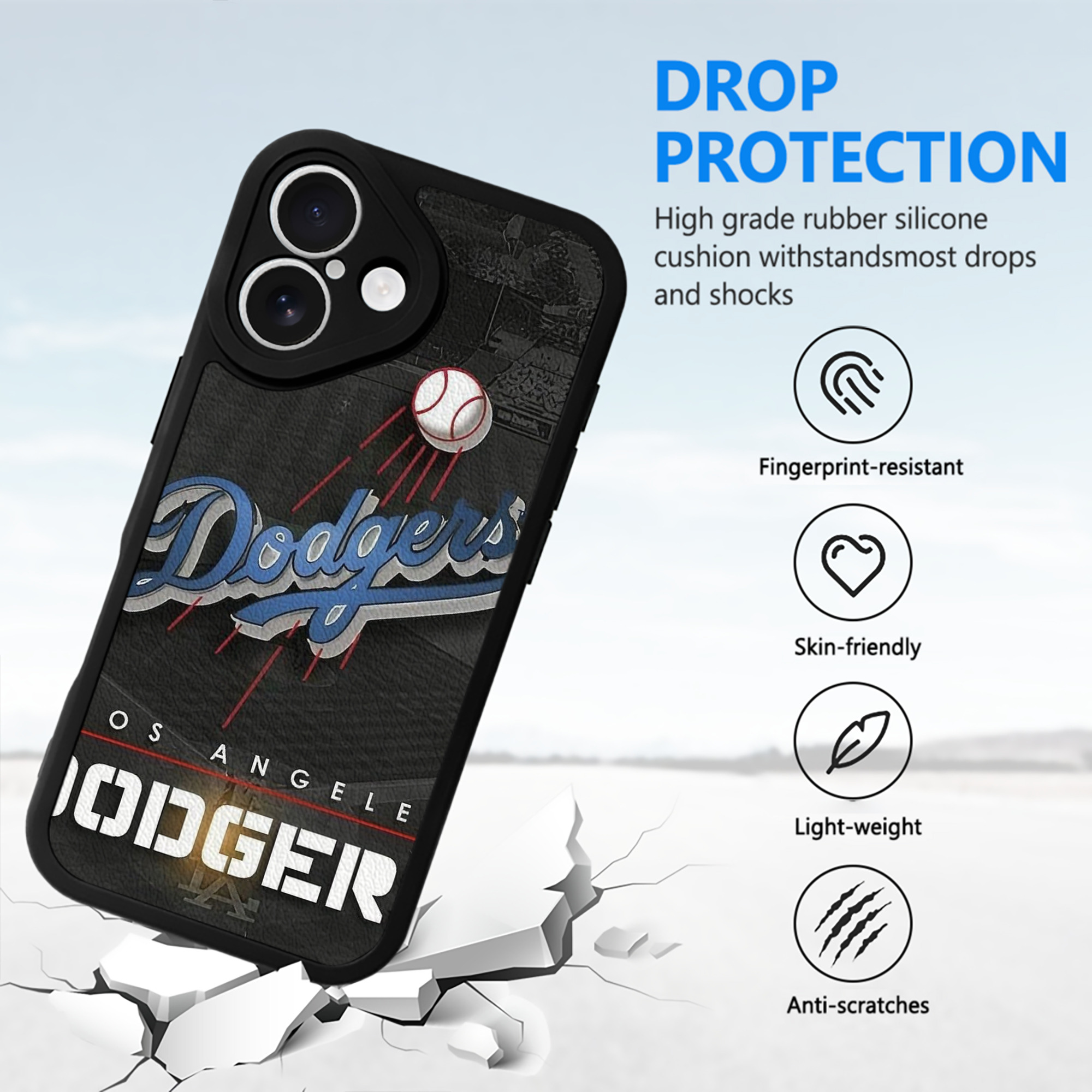  IPhone 16 Silicone Leather Case – UV Print, Lambskin Texture – Perfect Fit, Wireless Charging Compatible, Scratch Resistant, Precise Cutouts – Stylish Protection For IPhone 16