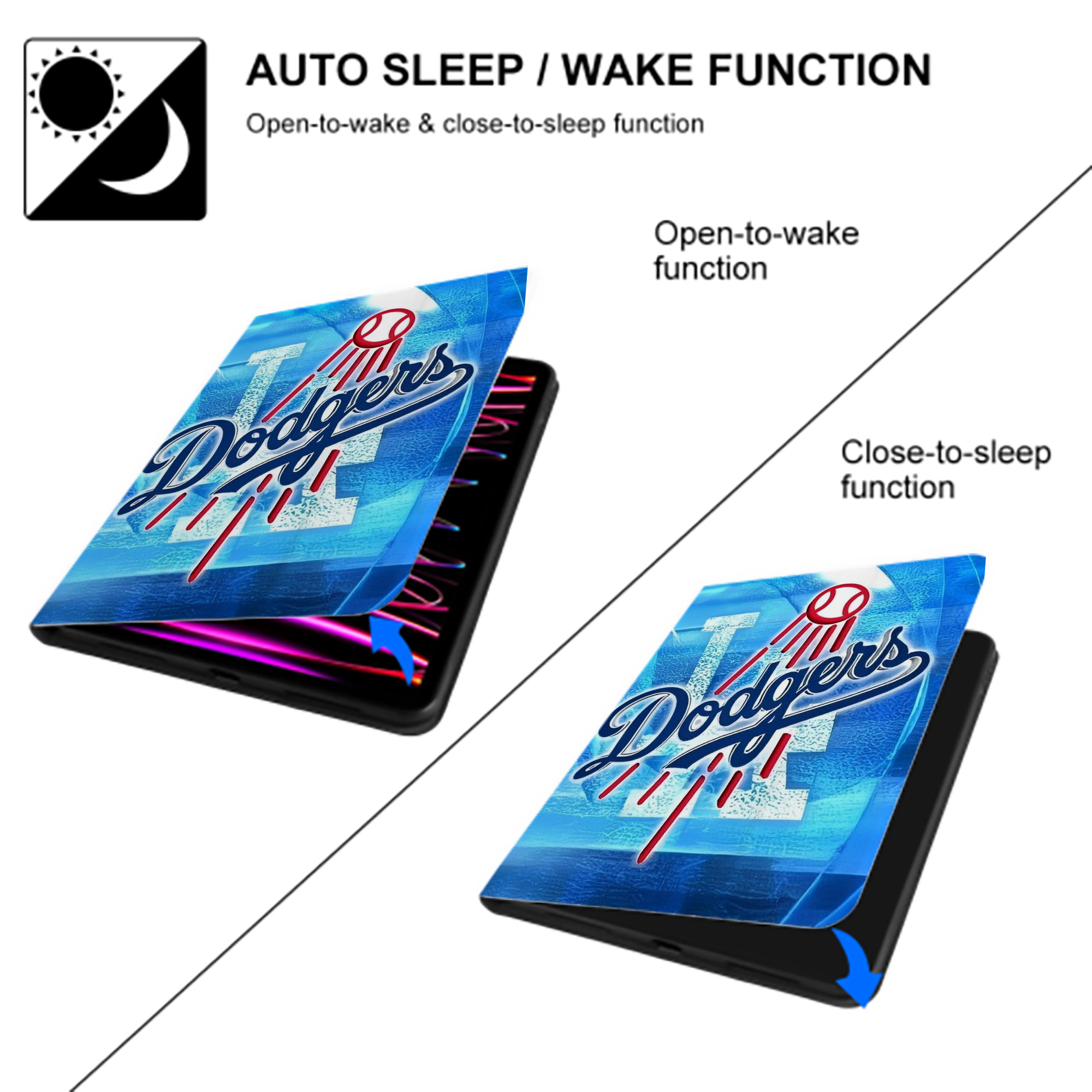  Premium Tri-Fold PU Leather & Silicone IPad Case With Pencil Slot – Fits 9.5,10.5,10.9 – Adjustable Stand, Slim, Protective