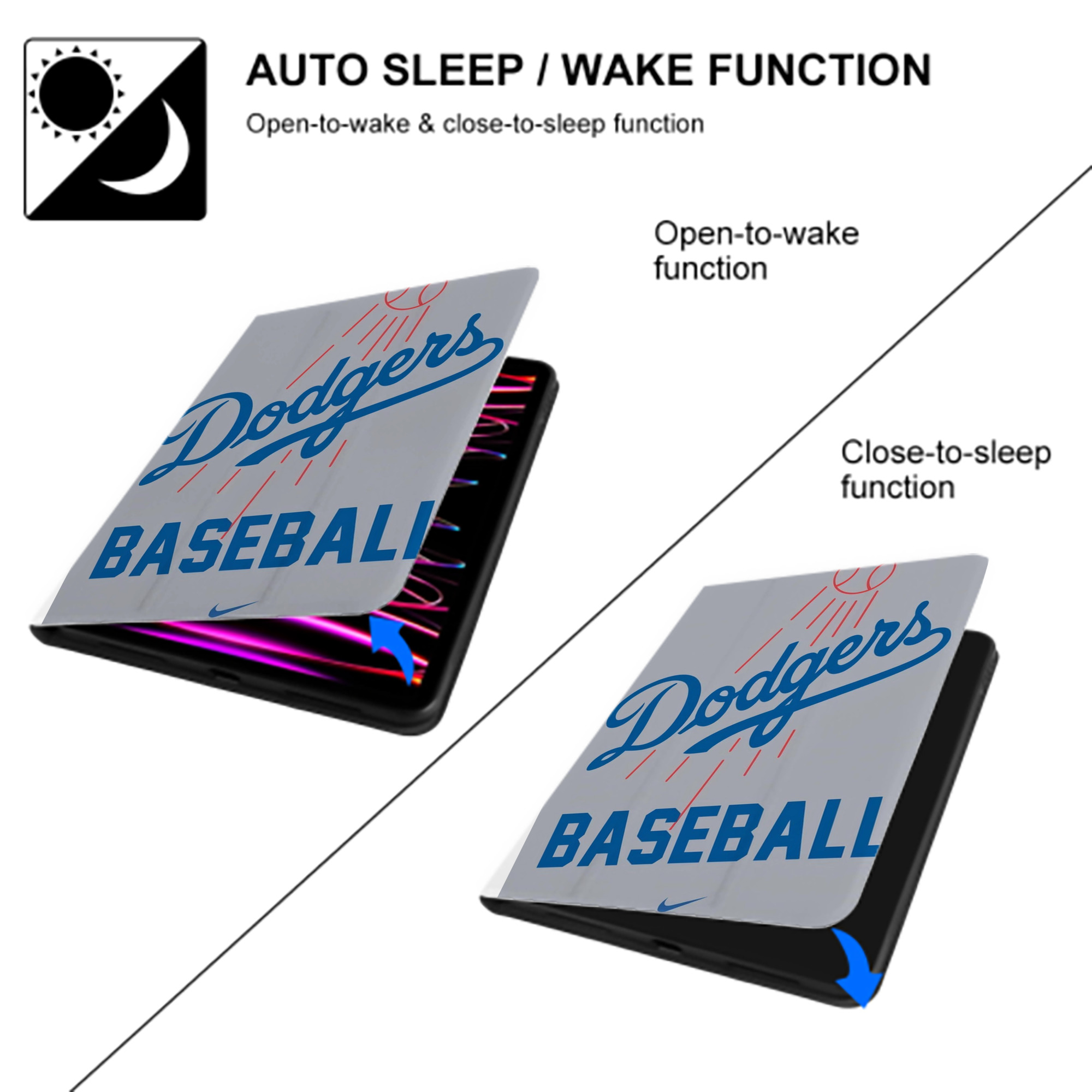  Premium Tri-Fold PU Leather & Silicone IPad Case With Pencil Slot – Fits 9.5,10.5,10.9 – Adjustable Stand, Slim, Protective