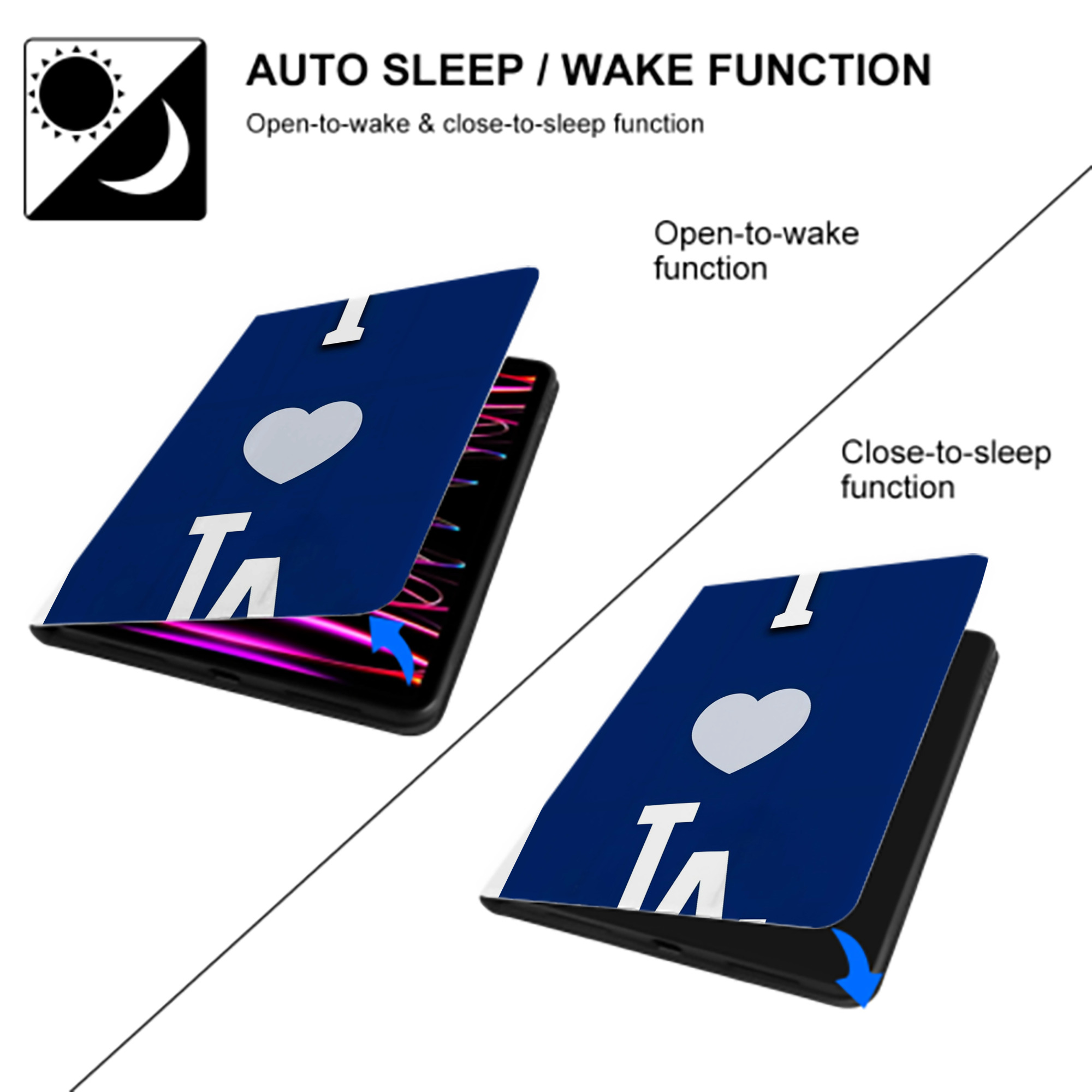  Premium Tri-Fold PU Leather & Silicone IPad Case With Pencil Slot – Fits 9.5,10.5,10.9 – Adjustable Stand, Slim, Protective