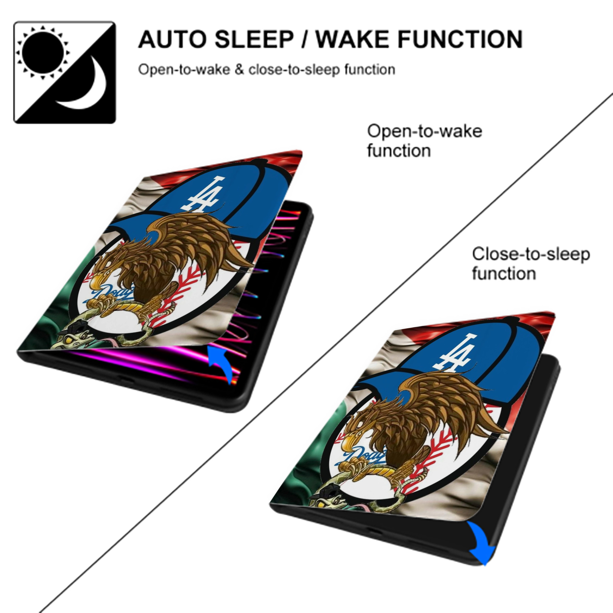  Premium Tri-Fold PU Leather & Silicone IPad Case With Pencil Slot – Fits 9.5,10.5,10.9 – Adjustable Stand, Slim, Protective