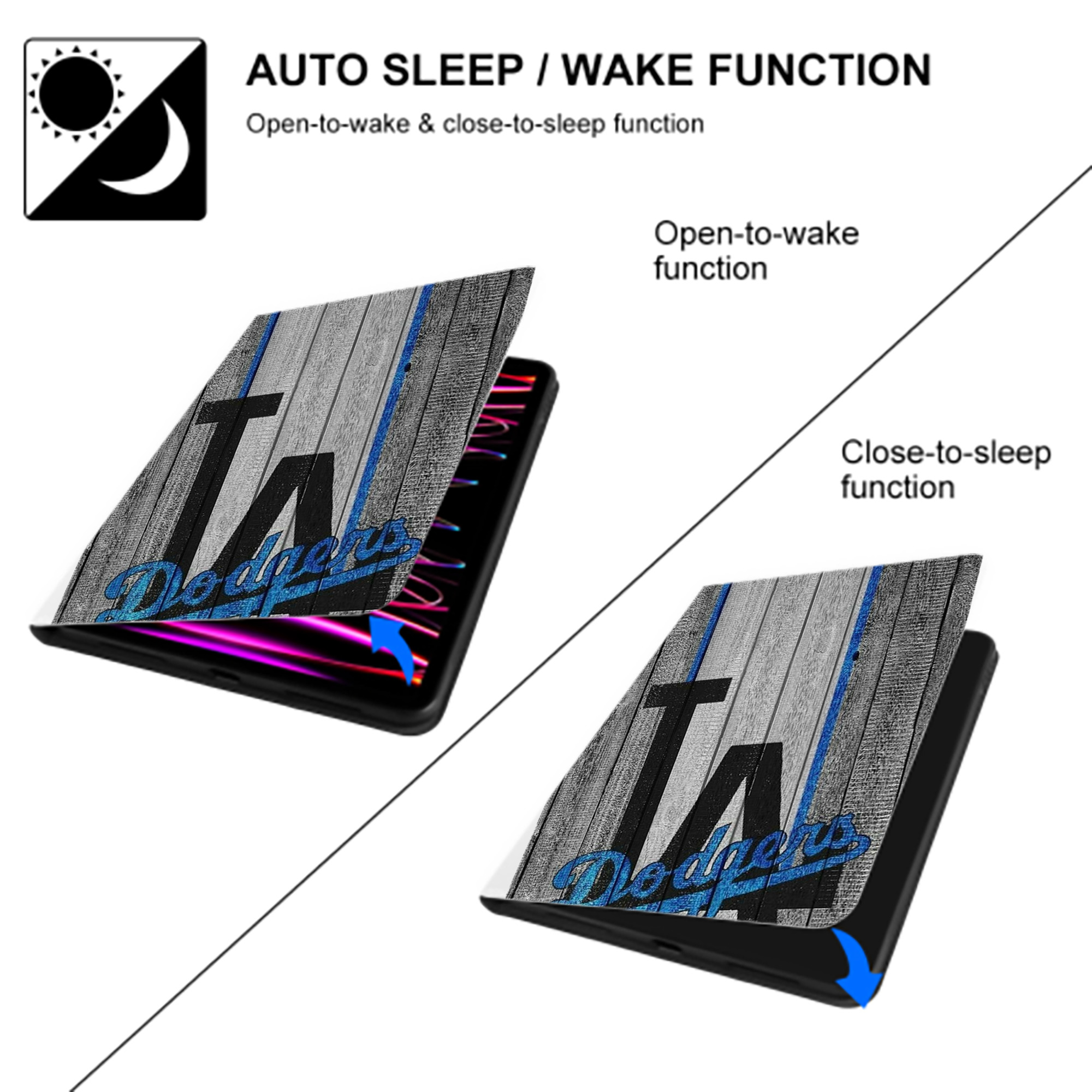  Premium Tri-Fold PU Leather & Silicone IPad Case With Pencil Slot – Fits 9.5,10.5,10.9 – Adjustable Stand, Slim, Protective